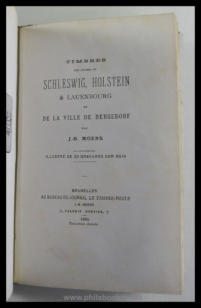 Moens, JB, Les timbres des Etats Allemandes, here the triology...