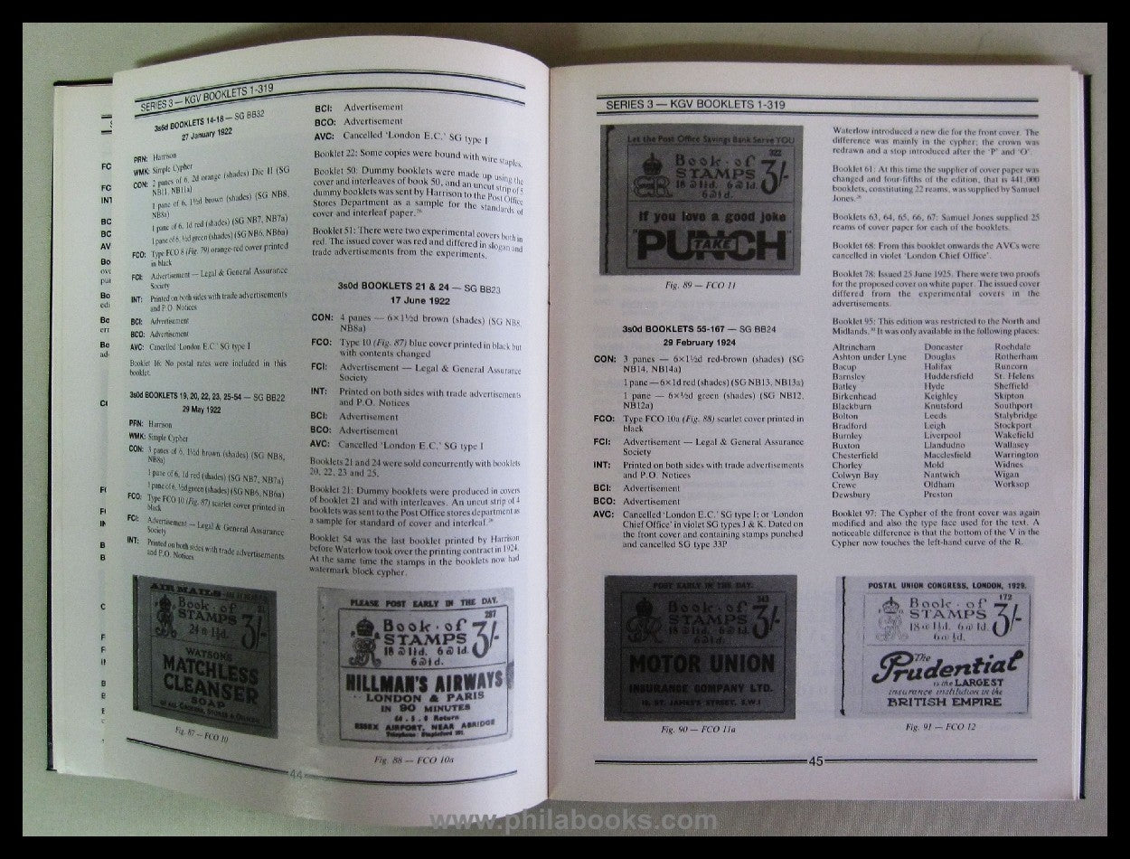 Alexander/ Newberry, British Stamp Booklets, History and Series, 1 ...