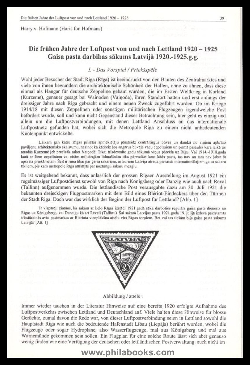 ForGe Latvia, 2nd Symposium on Postal History of Latvia, 2003, 7 ...