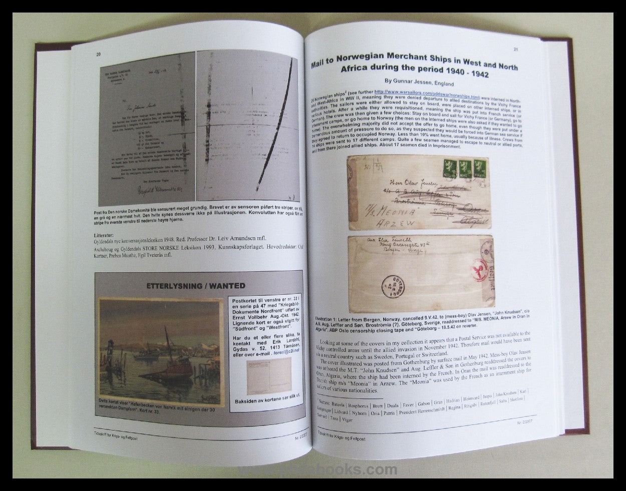 Tidsskrift for Krigs- og Feltpost, Norwegian War and Field Post Jo ...