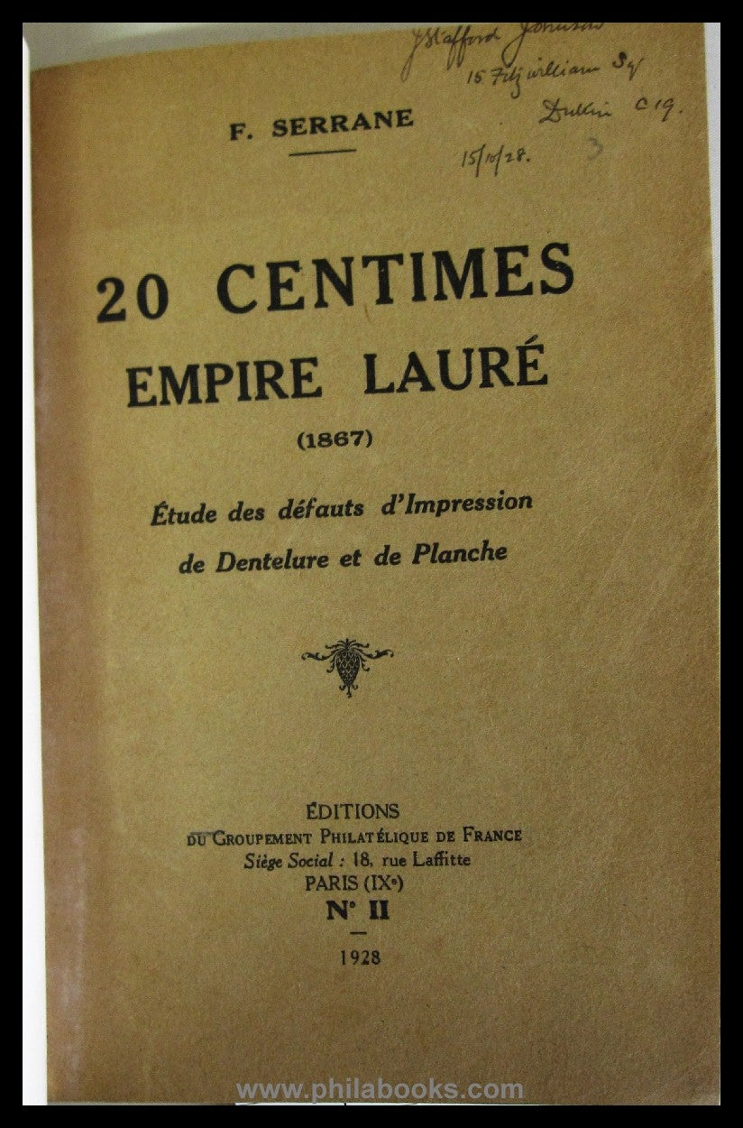 de Saint-Brice, I., Étude sur les Timbres-Taxe (1849-1896), Signes ...
