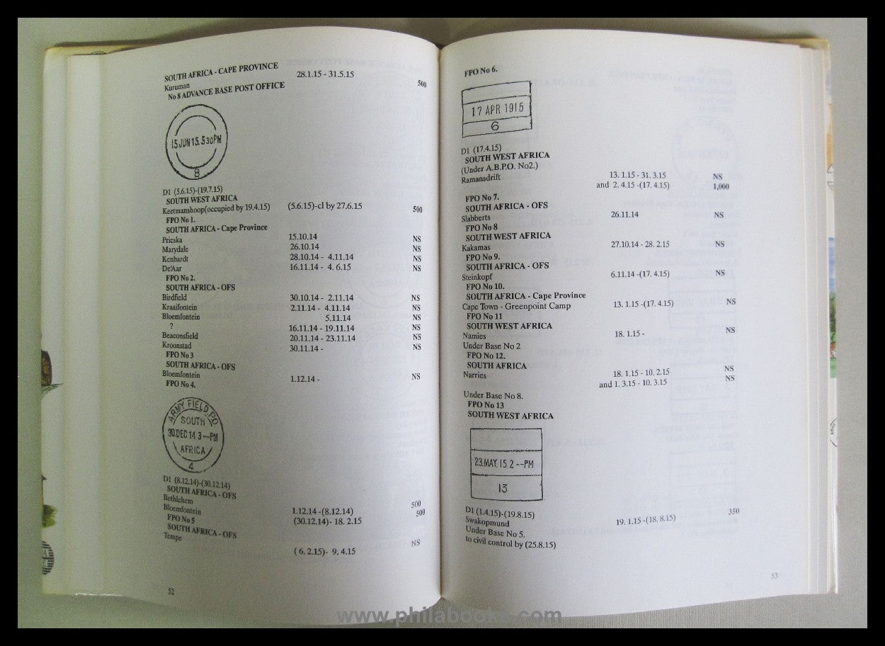 Proud, EB, The History of the South African Army Postal Service, ...