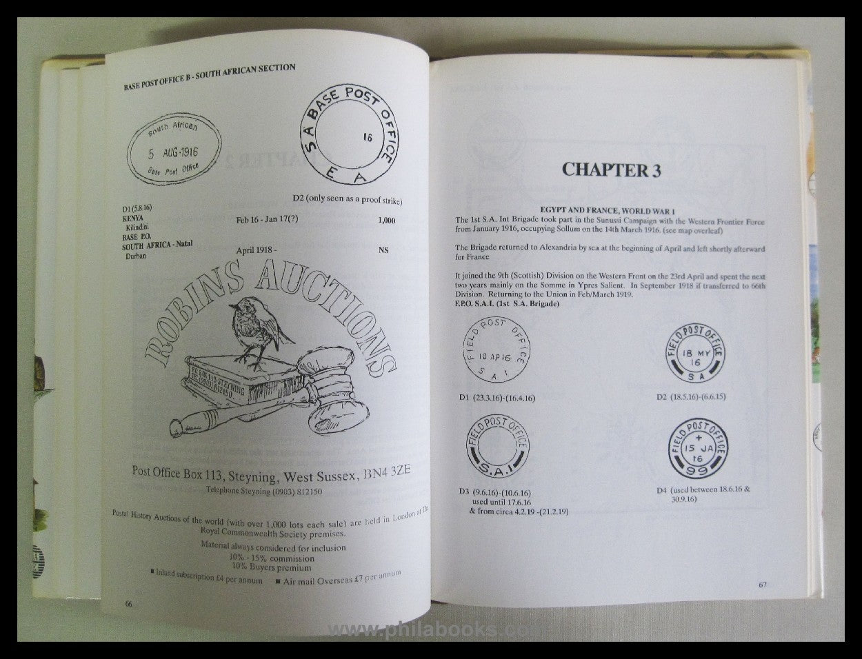 Proud, EB, The History of the South African Army Postal Service, ...