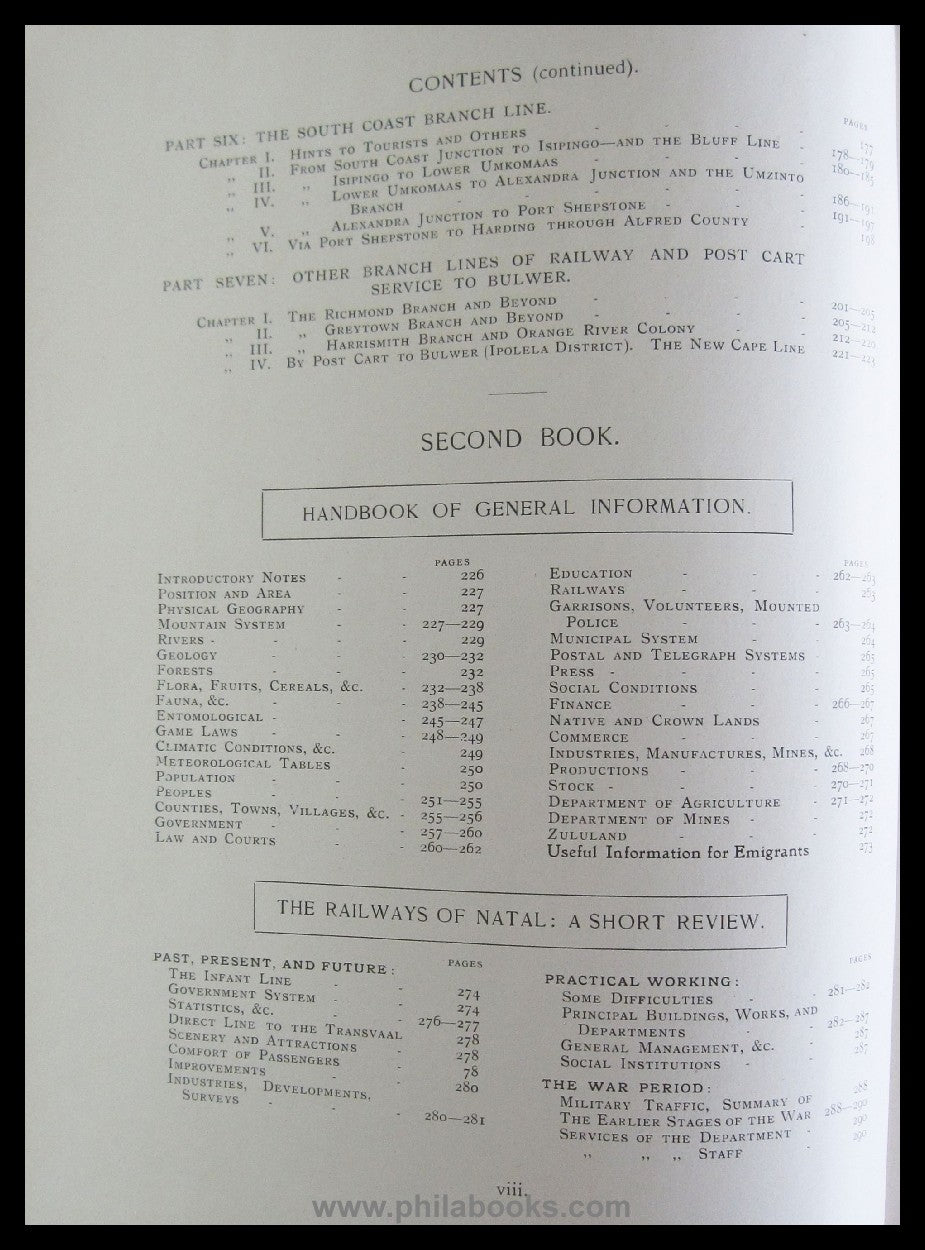 Harrison, CWF, Natal, Illustrated Official Railway Guide and Ge...