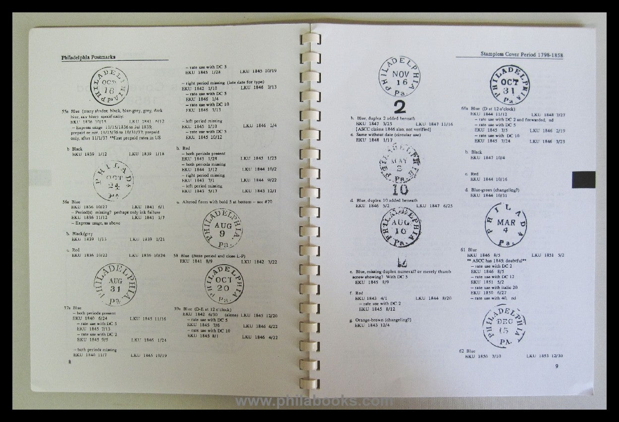Clarke, T., A Catalog Of Philadelphia Postmarks, 18th Century To T...