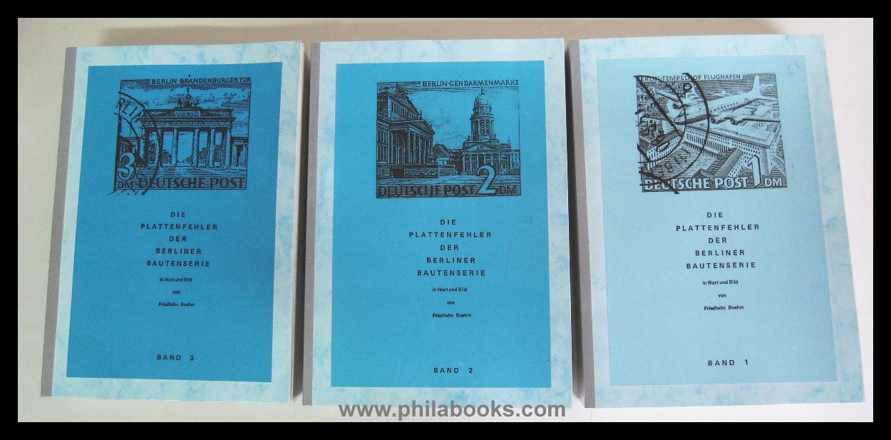 Boehm, F., Die Plattenfehler der Berliner Bautenserie, Band 1-3, 1 ...