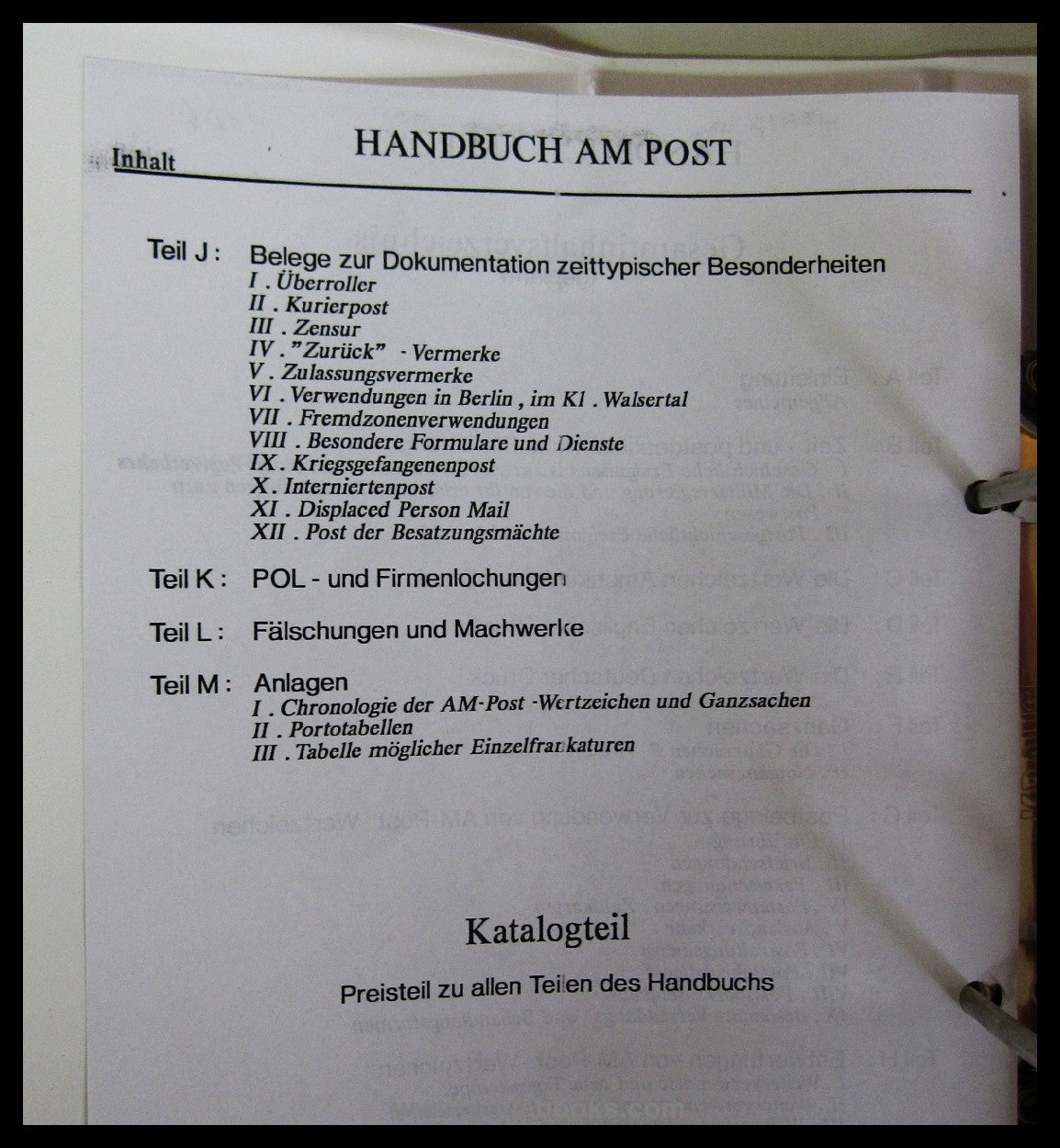 AM-Post-Handbook, Handbook Part F: The AM-Post postal stationery of the American ...