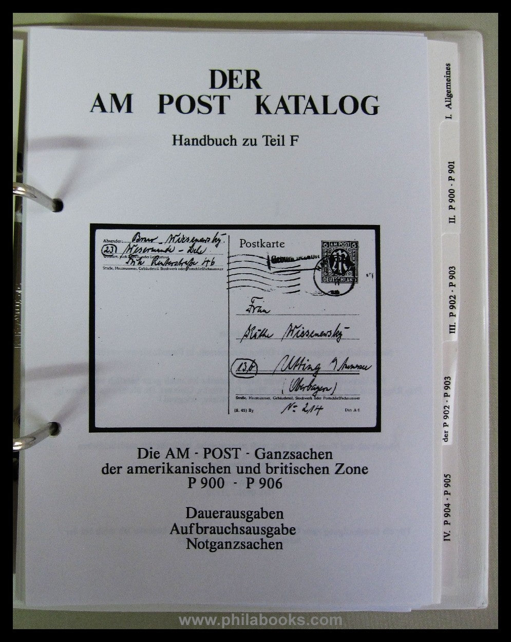 AM-Post-Handbook, Handbook Part F: The AM-Post postal stationery of the American ...