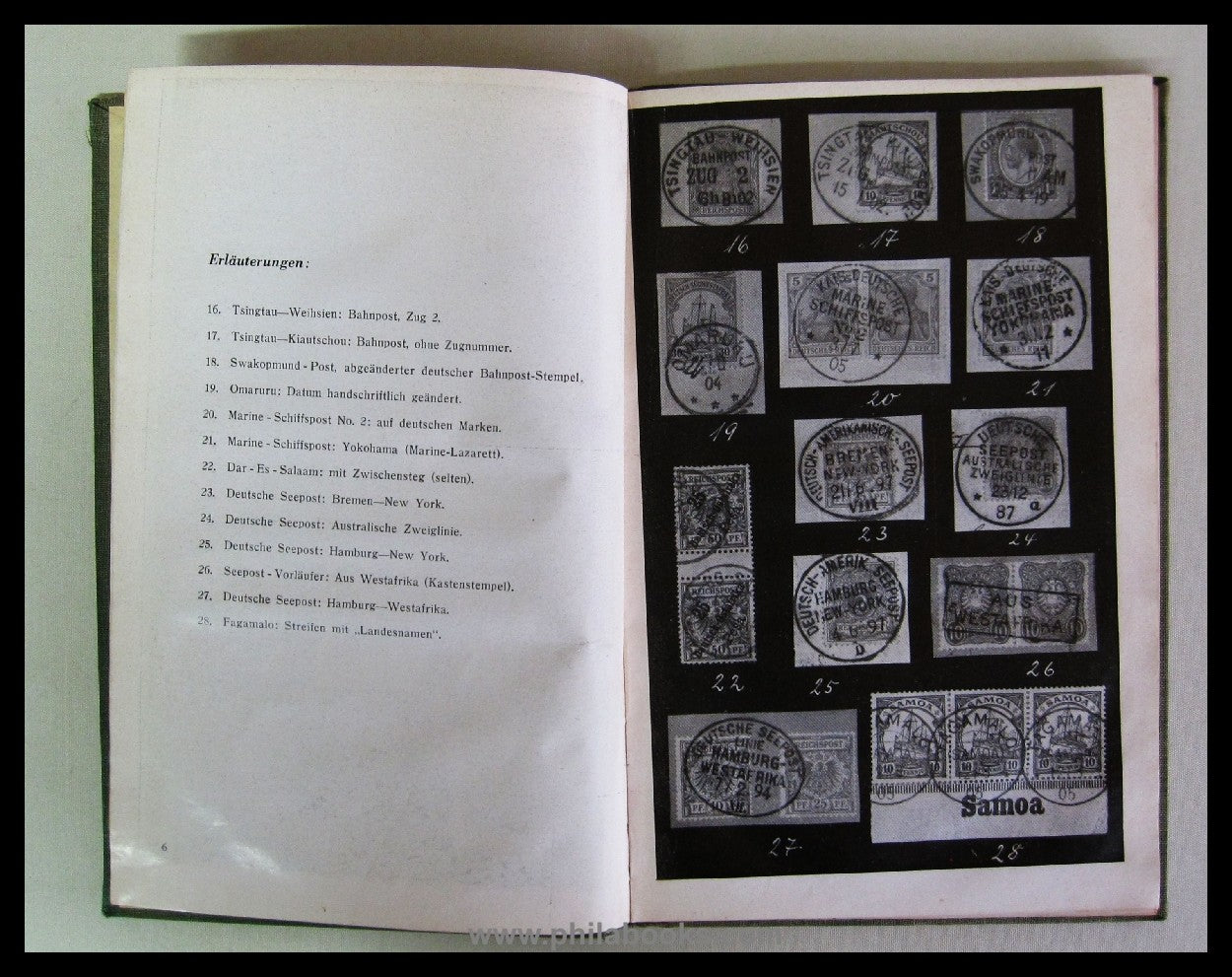 Schlumbohm, H., Die deutschen Kolonial-Stempel, Spezial-Katalog, A ...