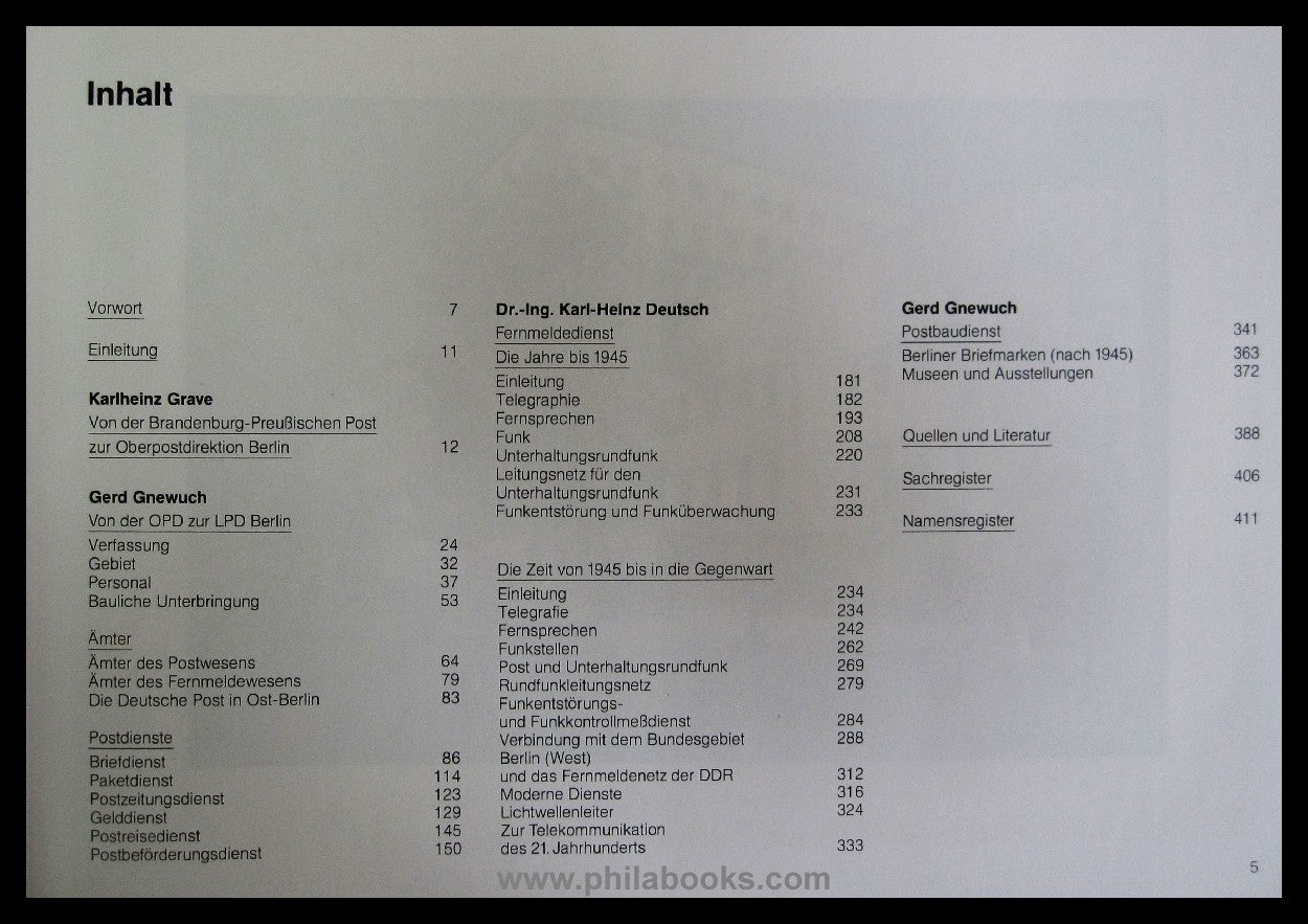 Gnewuch/ Dr. Deutsch/ Grave, Die Post in Berlin 1237-1987, 750 Jah ...