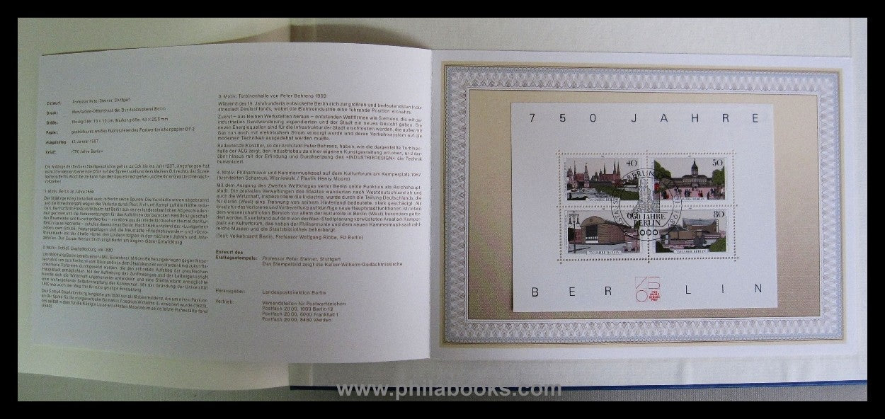 Gnewuch/ Dr. Deutsch/ Grave, Die Post in Berlin 1237-1987, 750 Jah ...