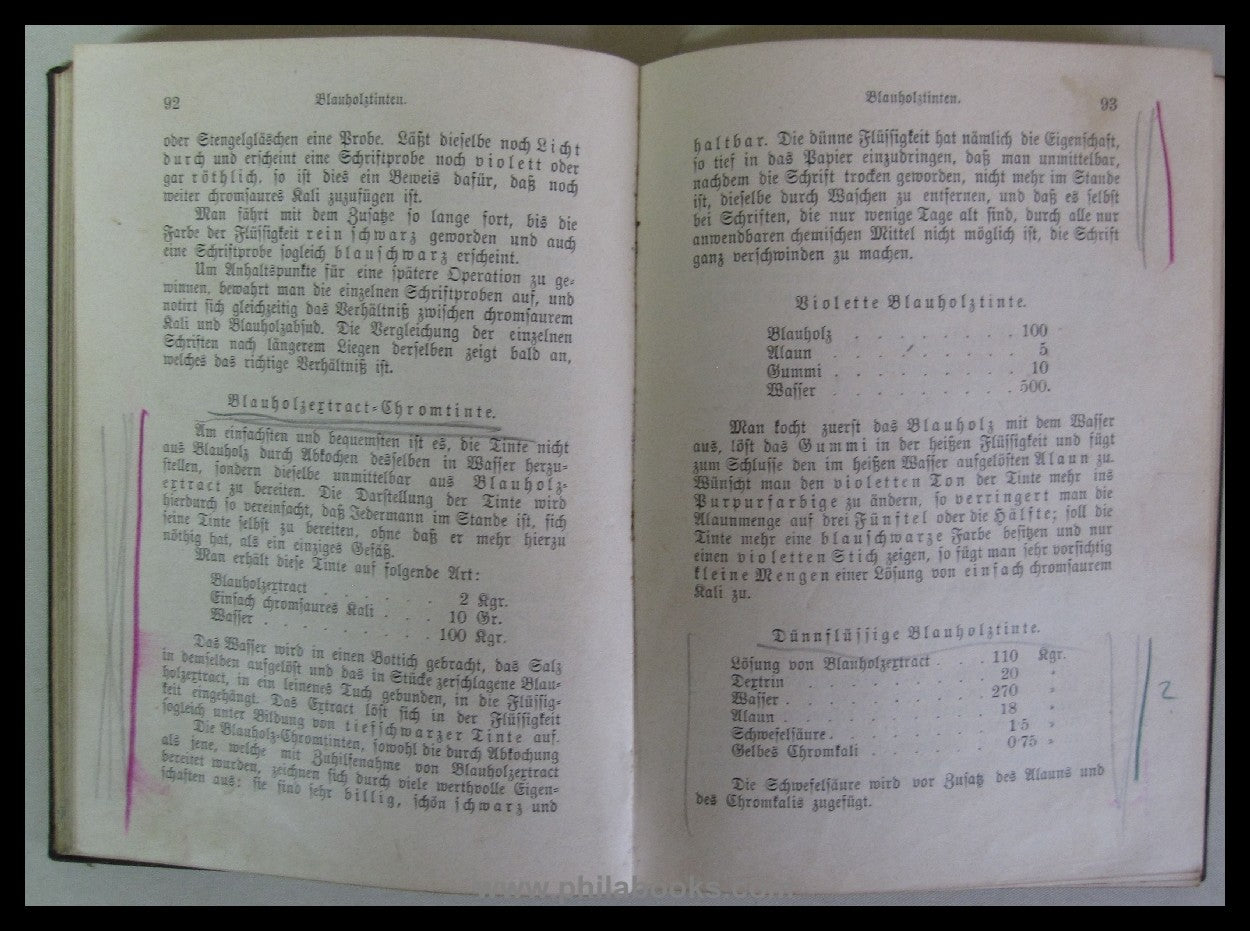 Lehner, Sigmund: Die Tinten-Fabrikation und die Herstellung der He ...