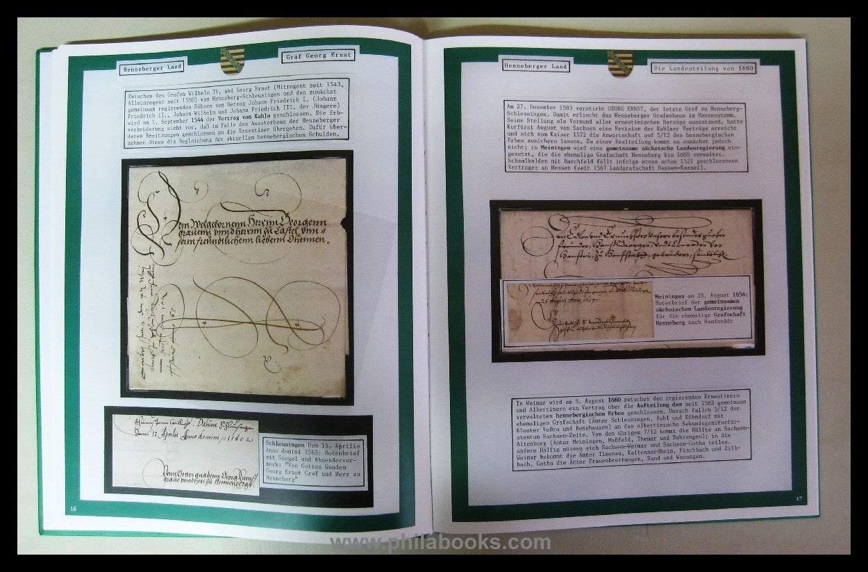 Heinrich Köhler (ed.), Saxony-Meinigen, Thuringia as philatelic ...