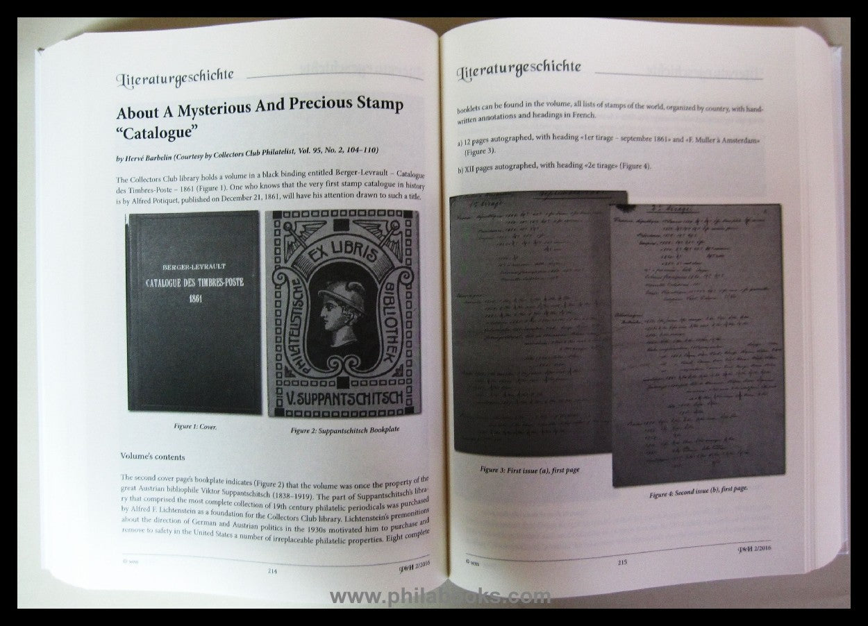 Maassen, W. (ed.), Phila Historica, magazine for philately ...