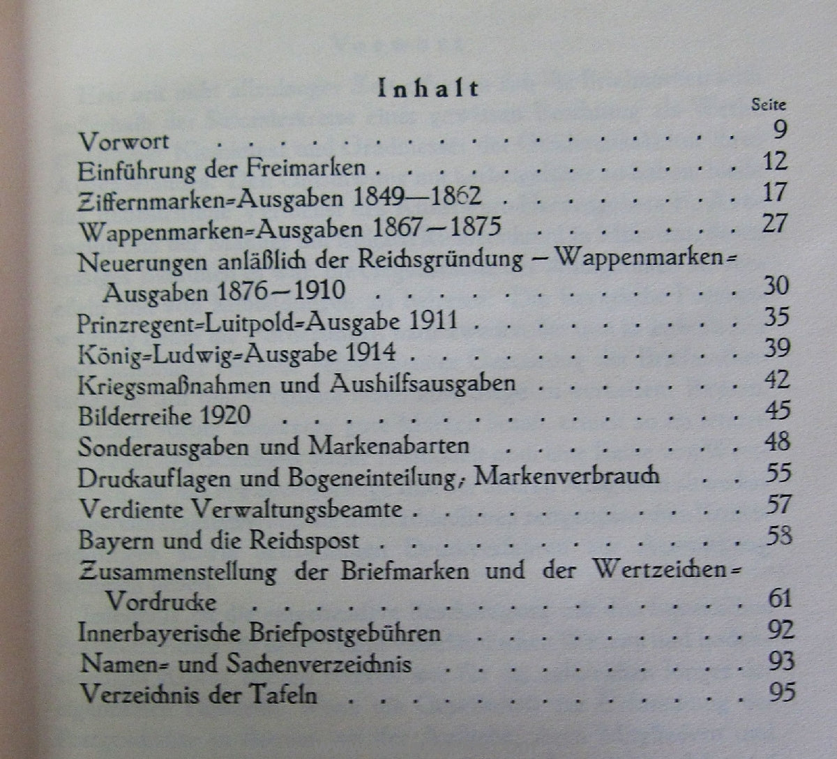 Brunner, J., Bayerns Postwertzeichen 1849-1920,1924, 95 S. mit 32 ...
