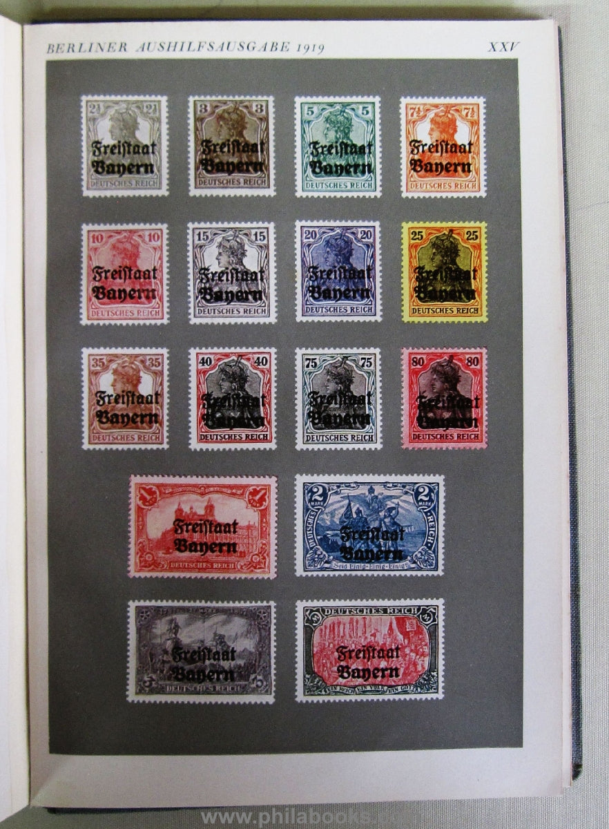 Brunner, J., Bavaria's postage stamps 1849-1920, 1924, 95 p. with 32 ...