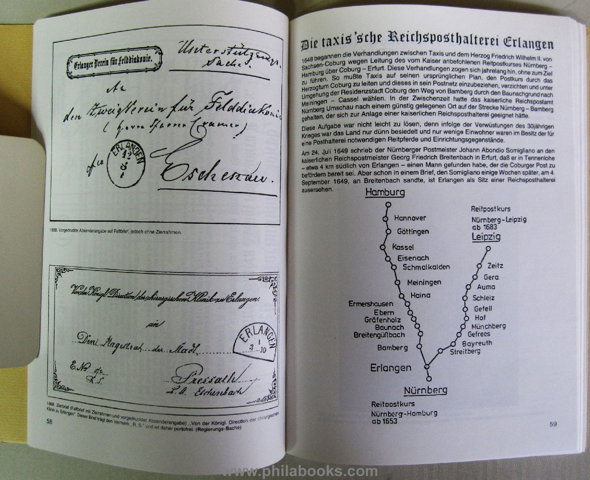 Grossner, Rudolf : Postgeschichte der Stadt Erlangen, 1653-1920, V ...