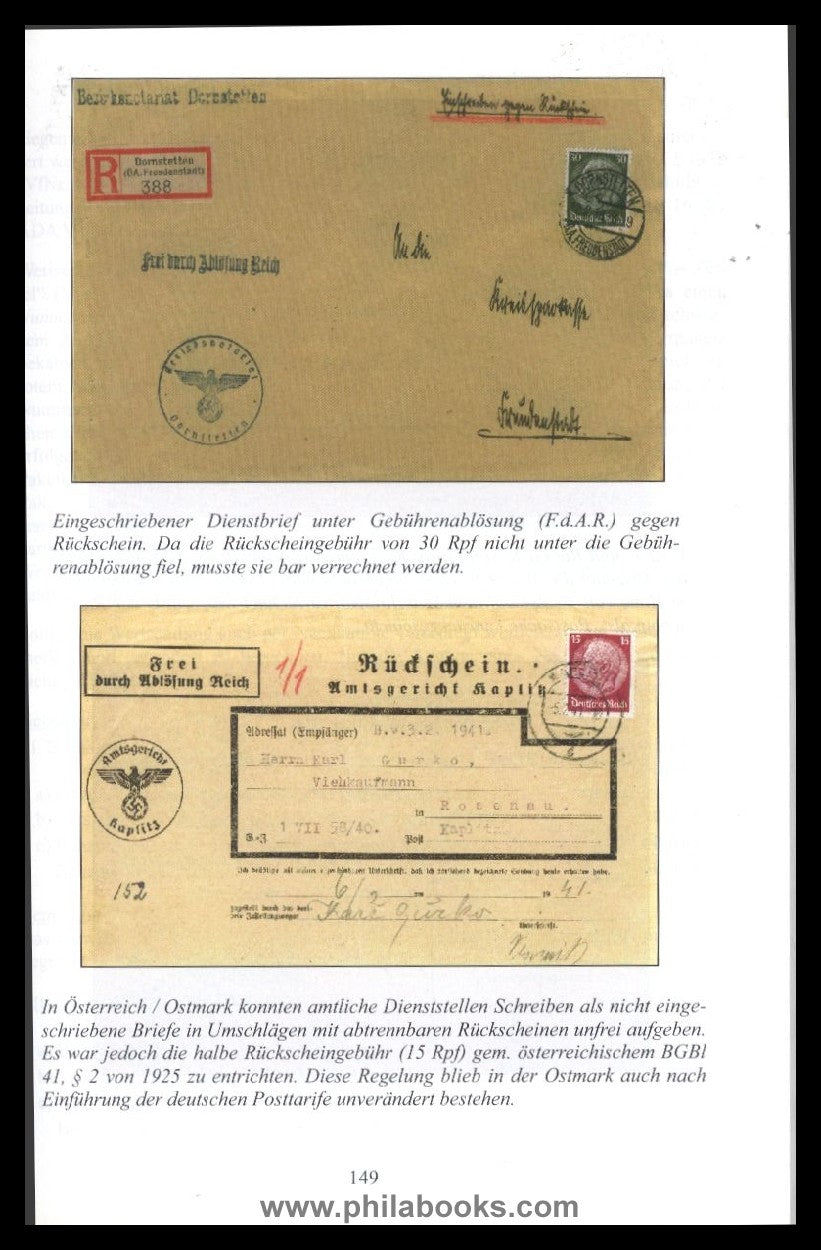 Hueske, Paul-J., The postal services in the German Reich 1933 to 1945, ...