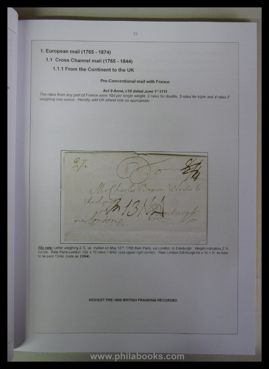 Köhler/Corinphila (eds.), Edition d'or 52, ship's post of higher rank ...