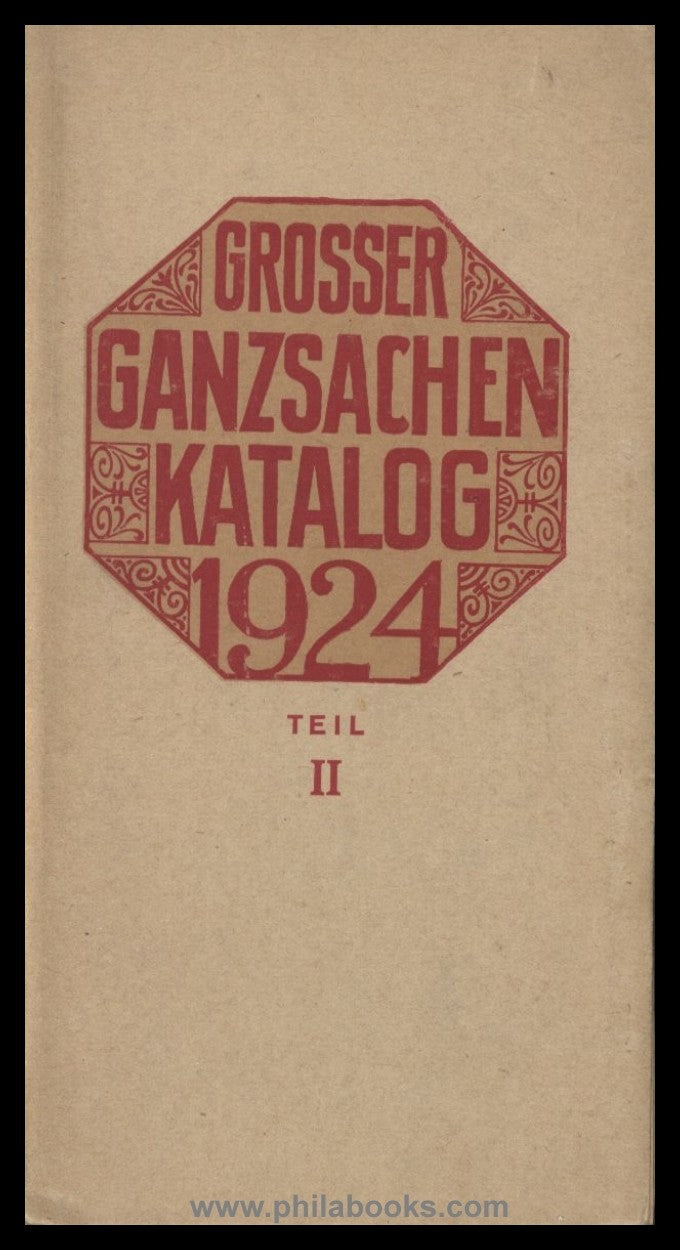 FRIEDL, Rudolph- Vienna, dealer sign in large postal stationery catalogue...