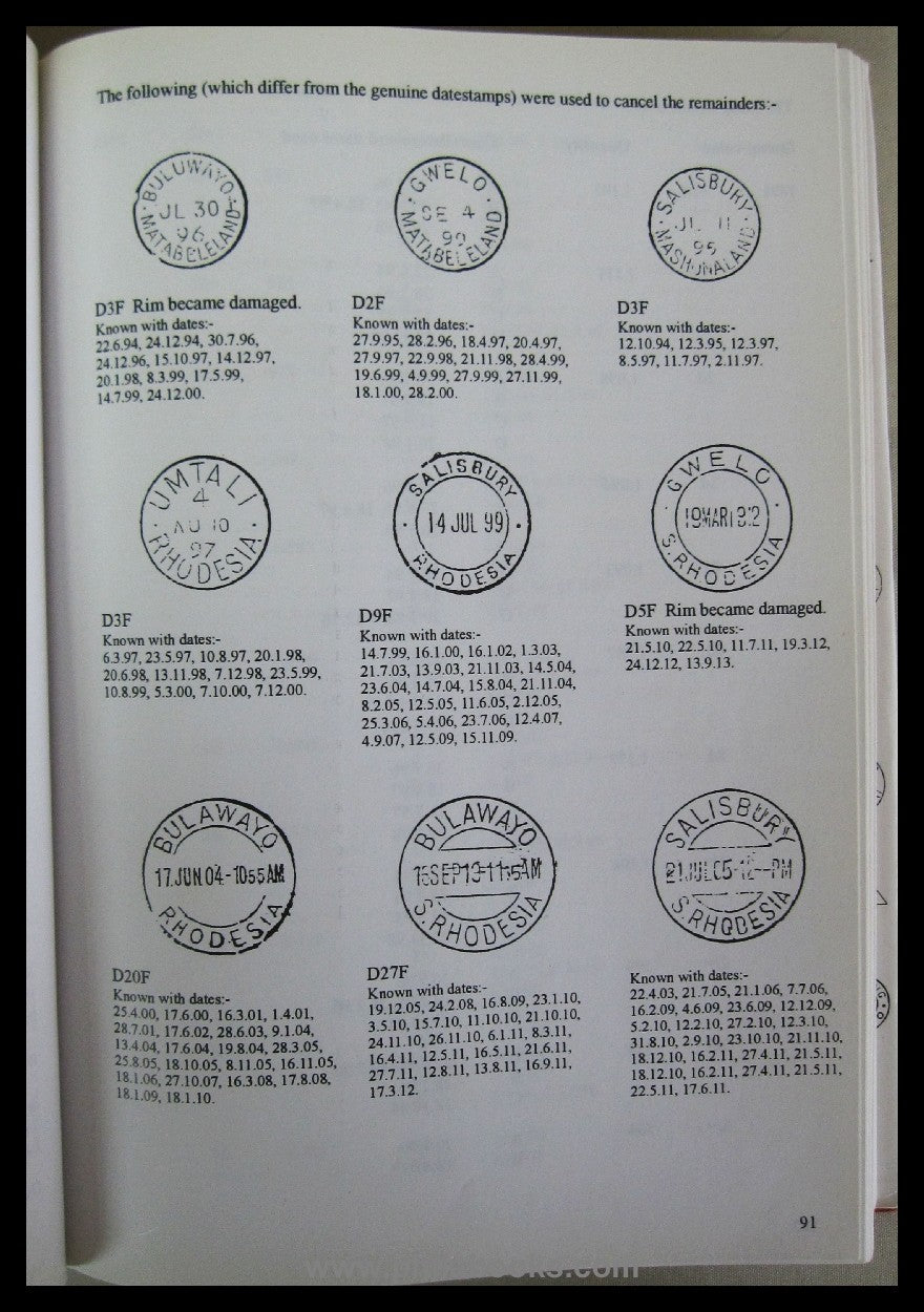 Proud, EB, The Postal History of Southern Rhodesia, 1997, Postge...