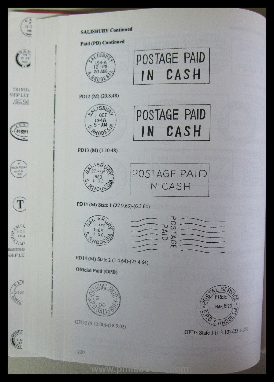 Proud, EB, The Postal History of Southern Rhodesia, 1997, Postge...