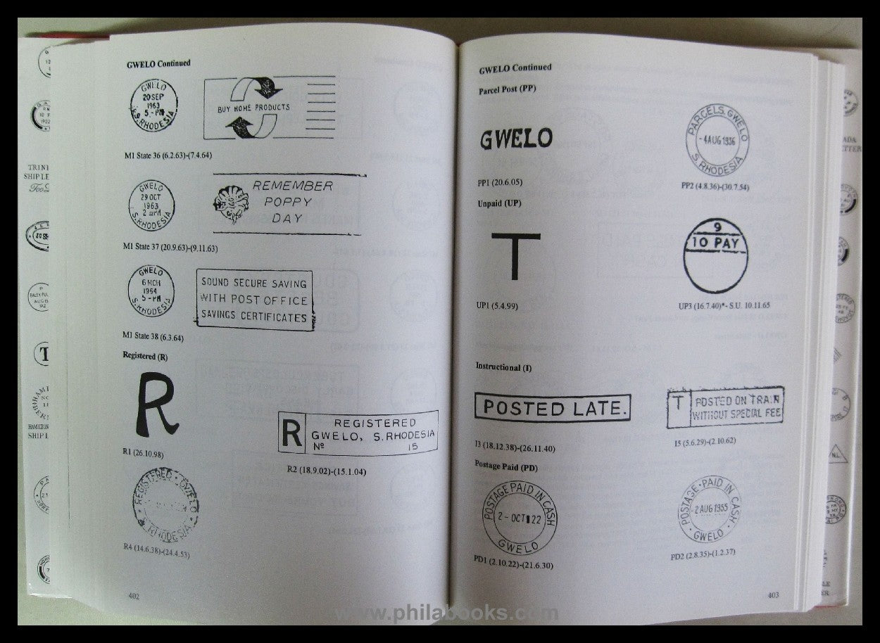 Proud, EB, The Postal History of Southern Rhodesia, 1997, Postge...