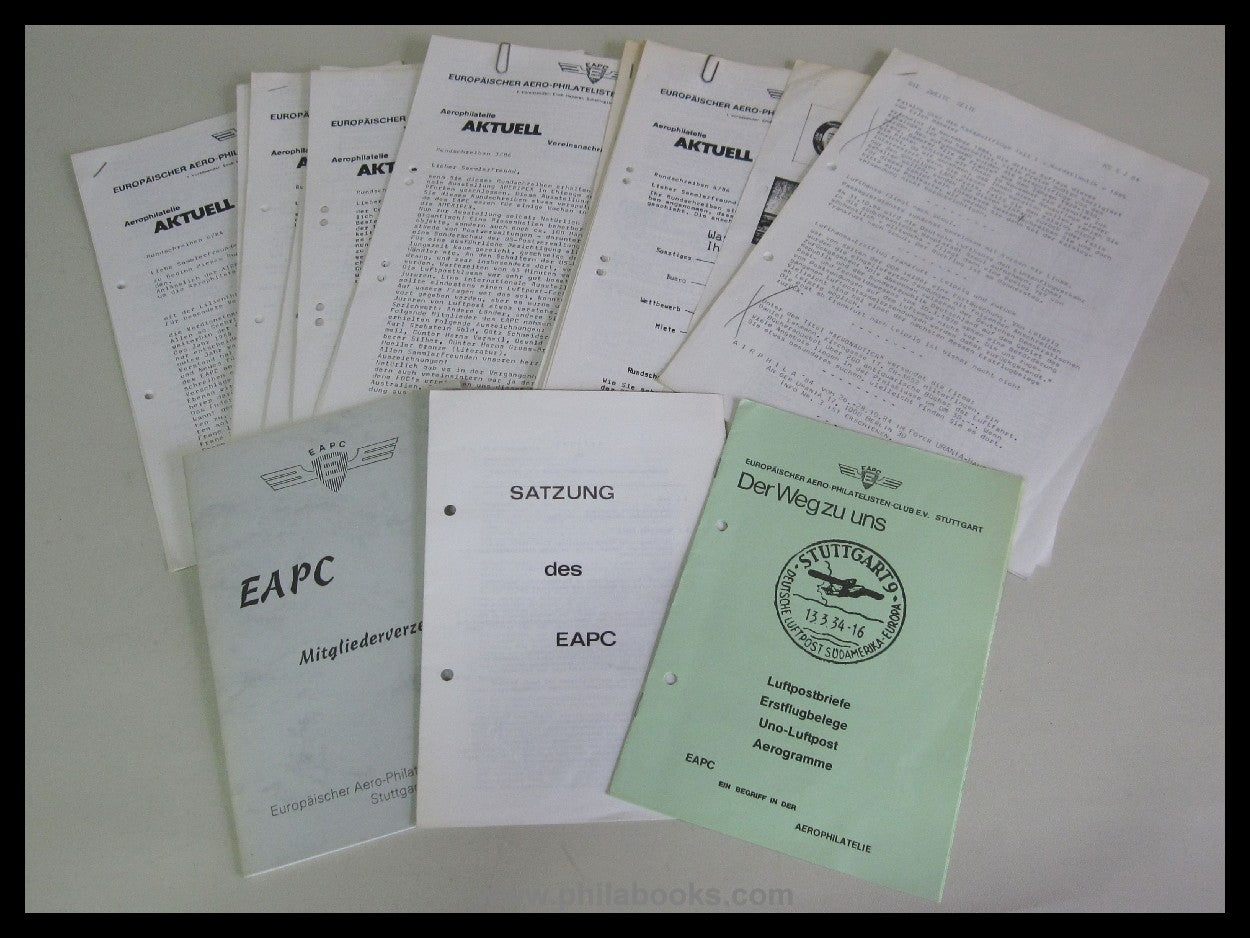 Aerophilatelie, Vereinszeitschrift des EAPC, Stuttgart, hier die A ...