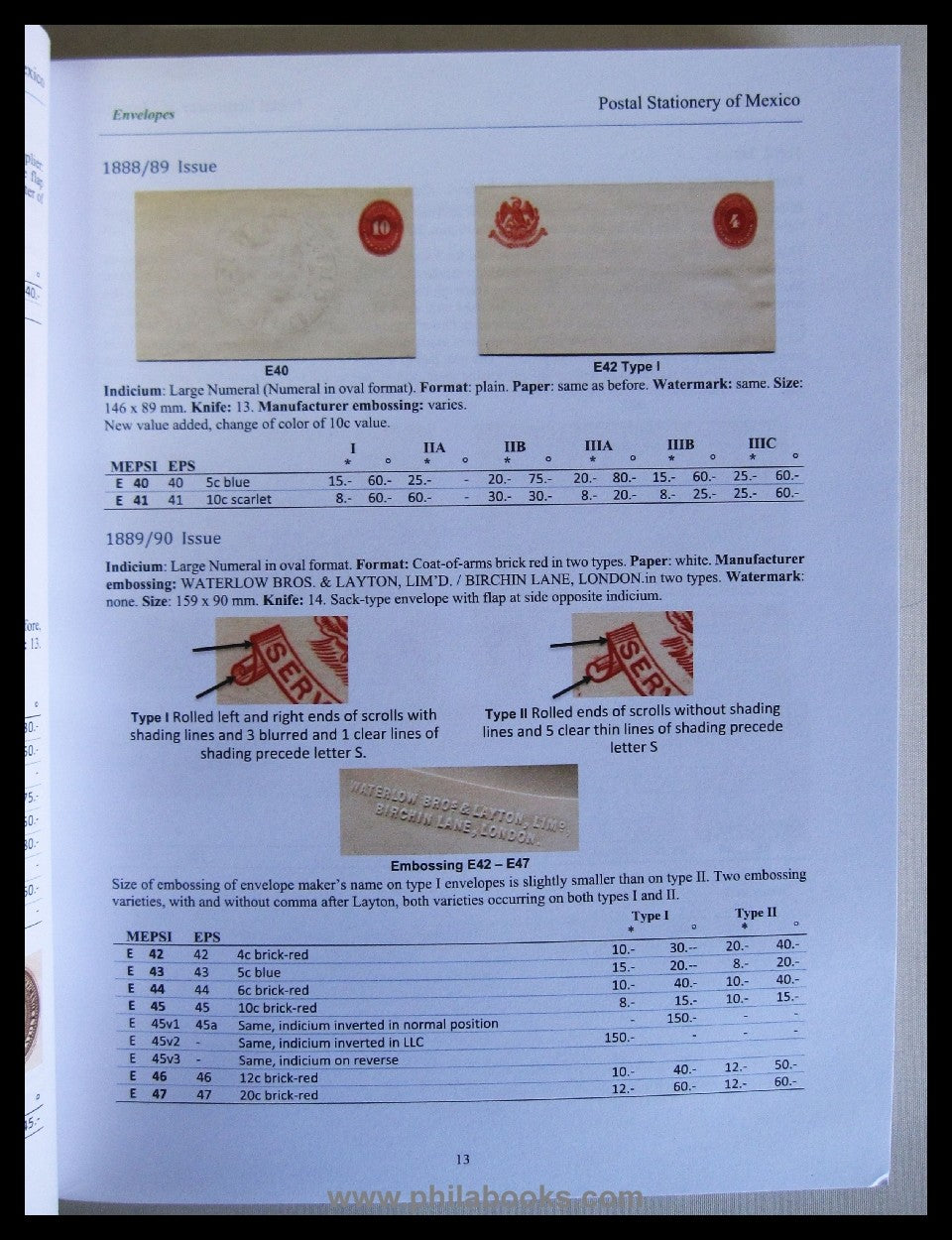 Bamert/Menuz/Walton, Postal Stationery of Mexico, United States Po ...
