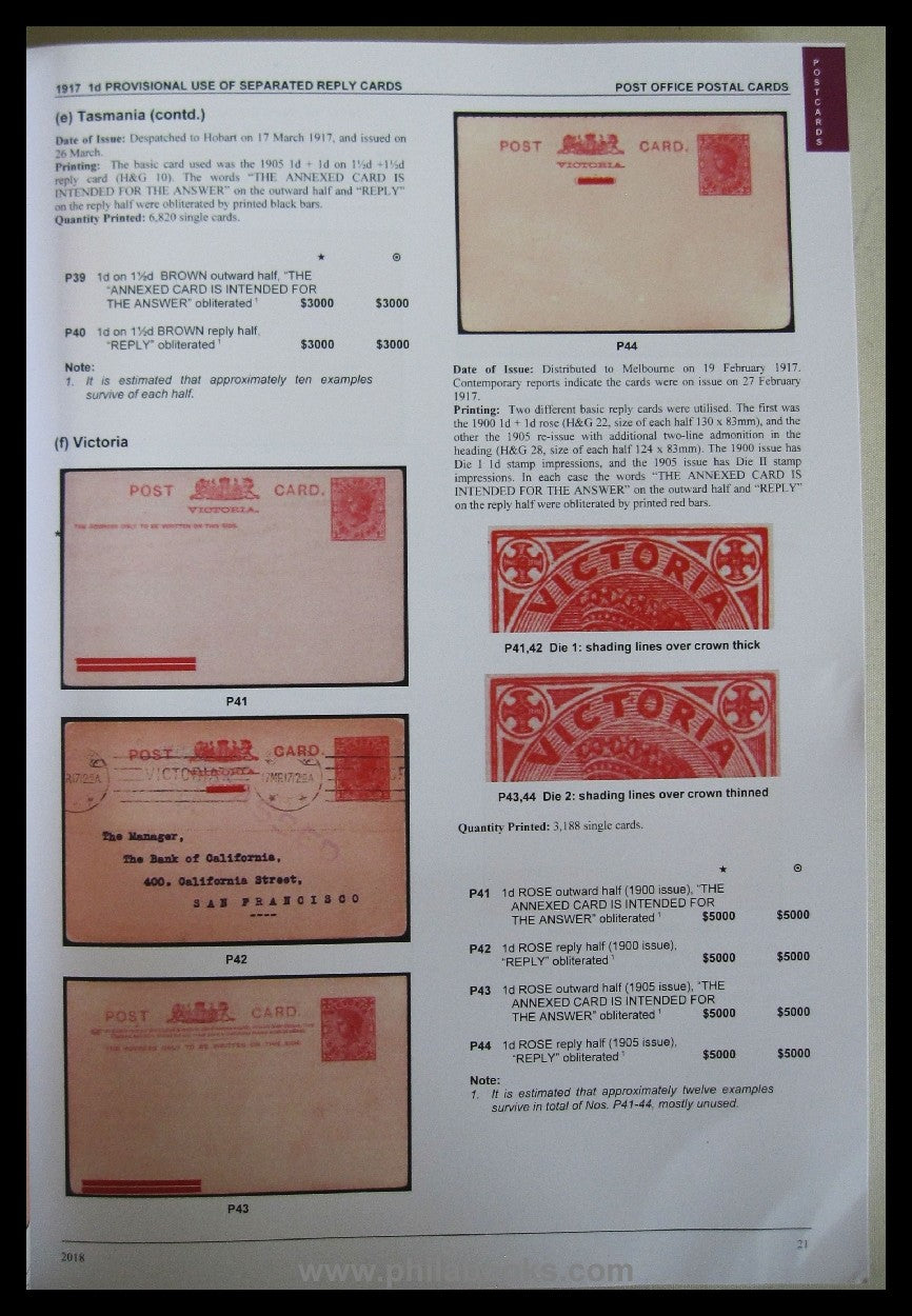 Brusden-White, The Australian Commonwealth Specialists' Catalogue, ...