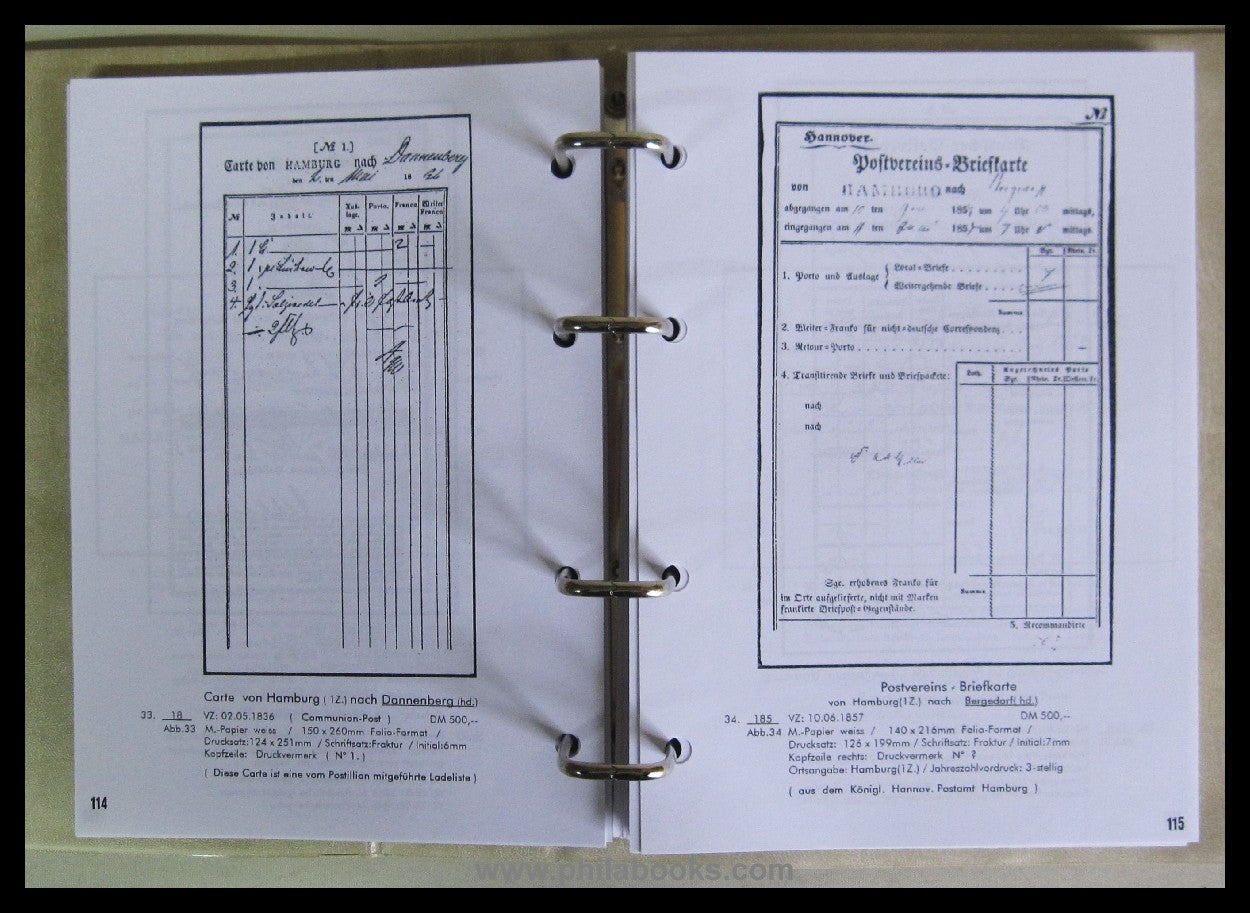 ArGe S-H, Hbg. & Lübeck, Die Post- & Fahrscheine der Freien und H ...