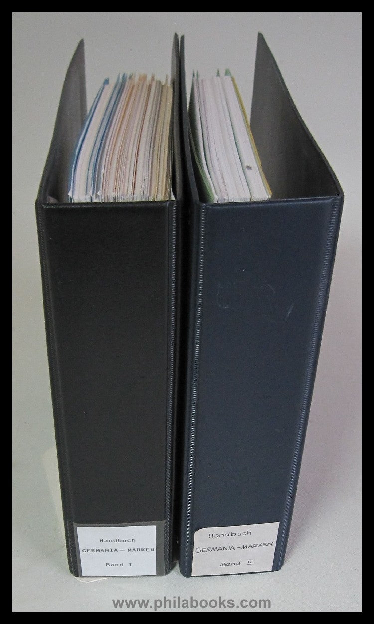 ArGe Germania, handbook of Germania brands, issued in loose succession...