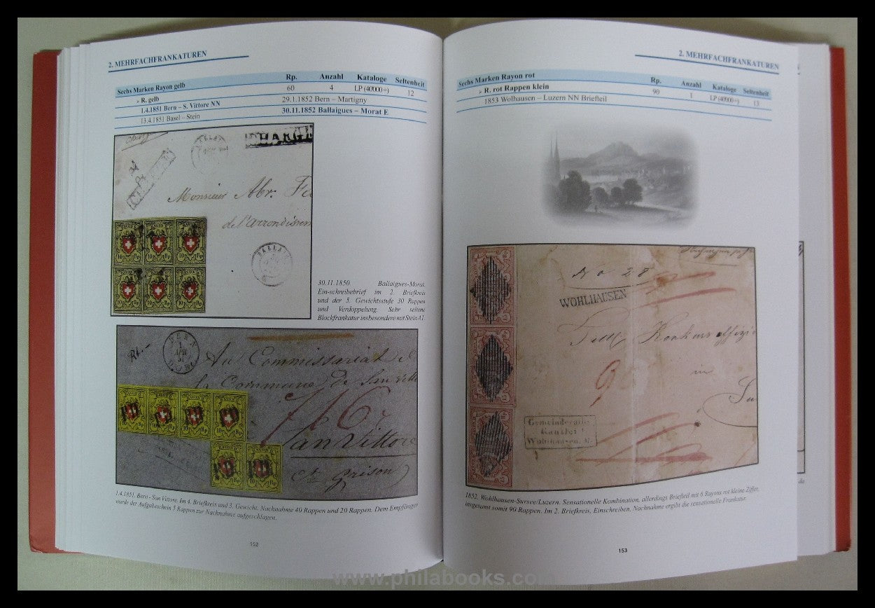 Schäfer, Richard: Swiss federal stamps 1850 - 1854, Durheim edition ...