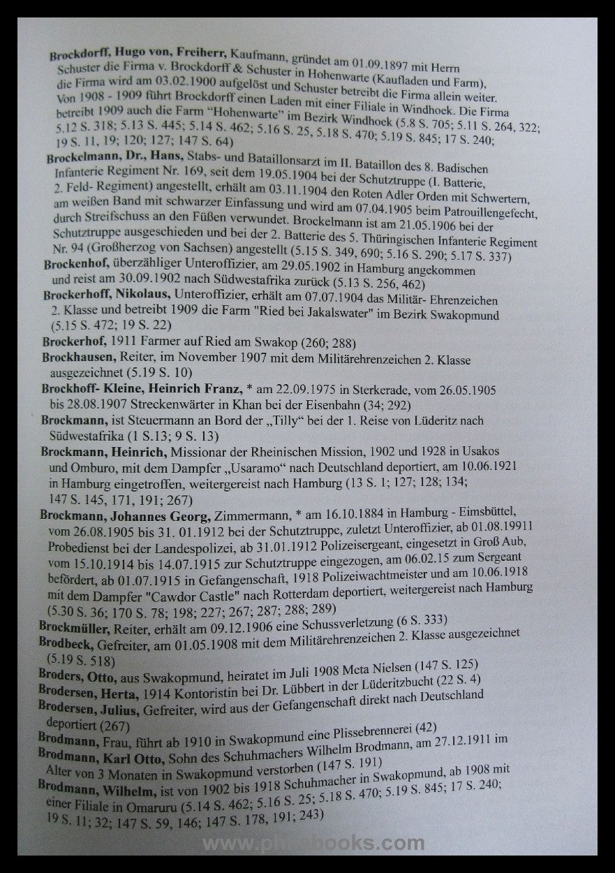 Grigat, B., Europäer in Deutsch-Südwestafrika, ein 'Who is Who' vo ...