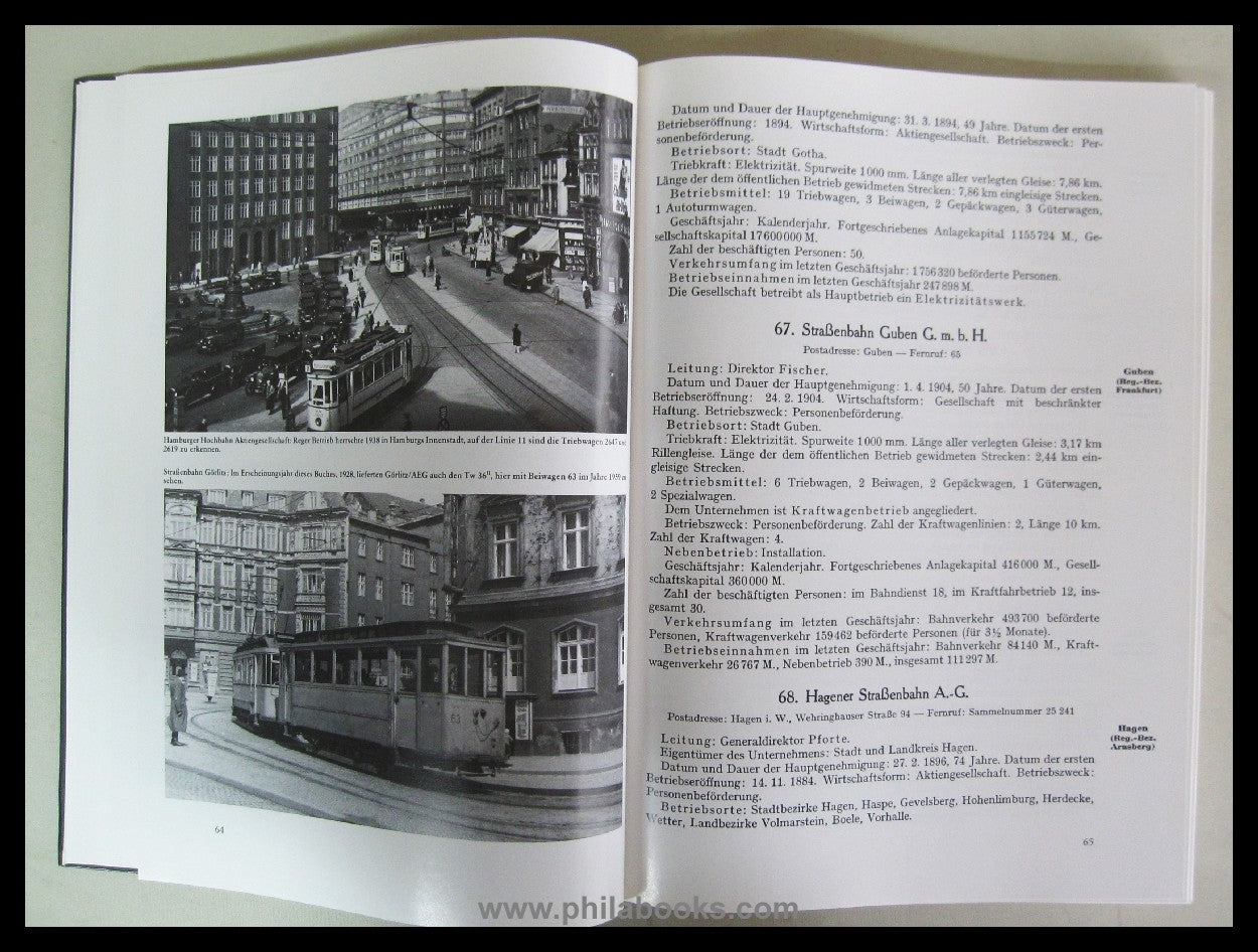 Handbuch der deutschen Straßenbahnen Kleinbahnen Privatbahnen, Eis ...