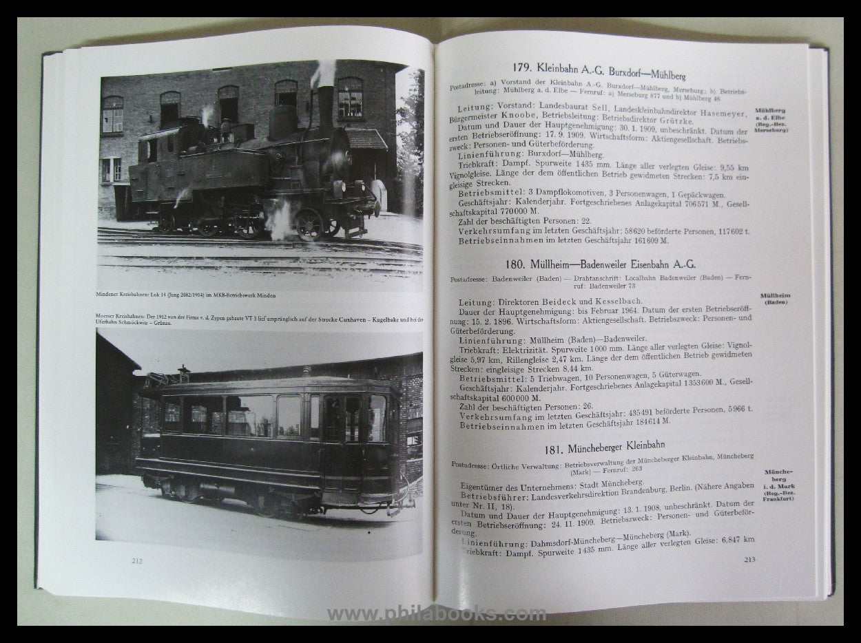 Handbuch der deutschen Straßenbahnen Kleinbahnen Privatbahnen, Eis ...