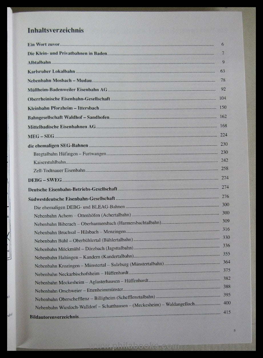 Wolff/Menges, Deutsche Klein- und Privatbahnen, Band 2, Baden, 199 ...