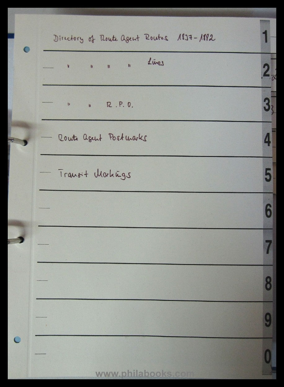 Mobile Post Office Society, USA, hier ein Konvolut mehrerer Handbu ...