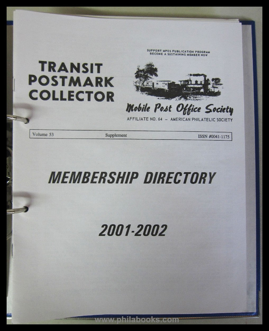 Mobile Post Office Society, USA, hier ein Konvolut mehrerer Handbu ...