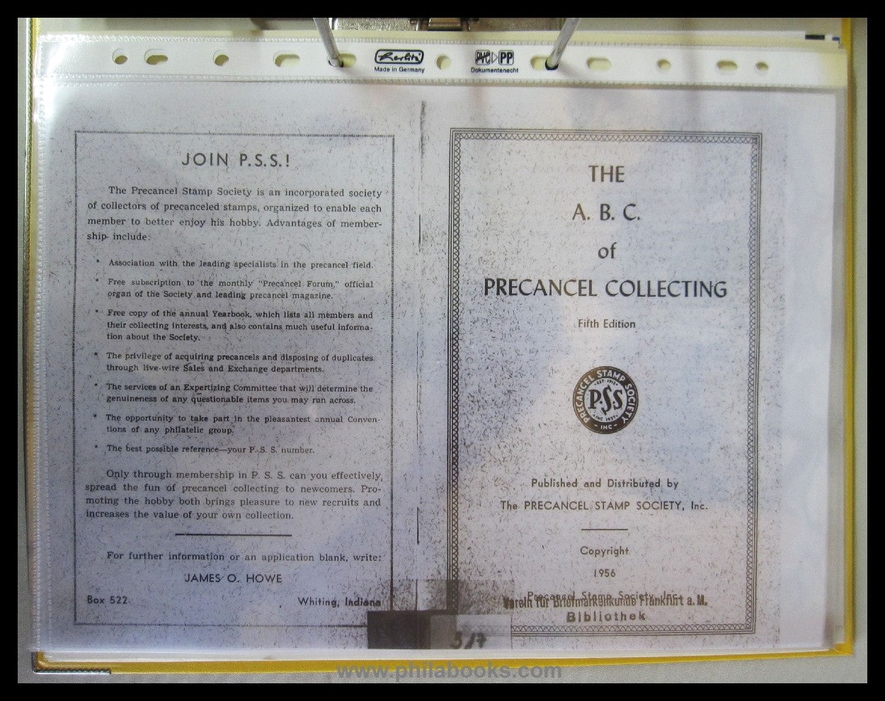 Mobile Post Office Society, USA, hier ein Konvolut mehrerer Handbu ...