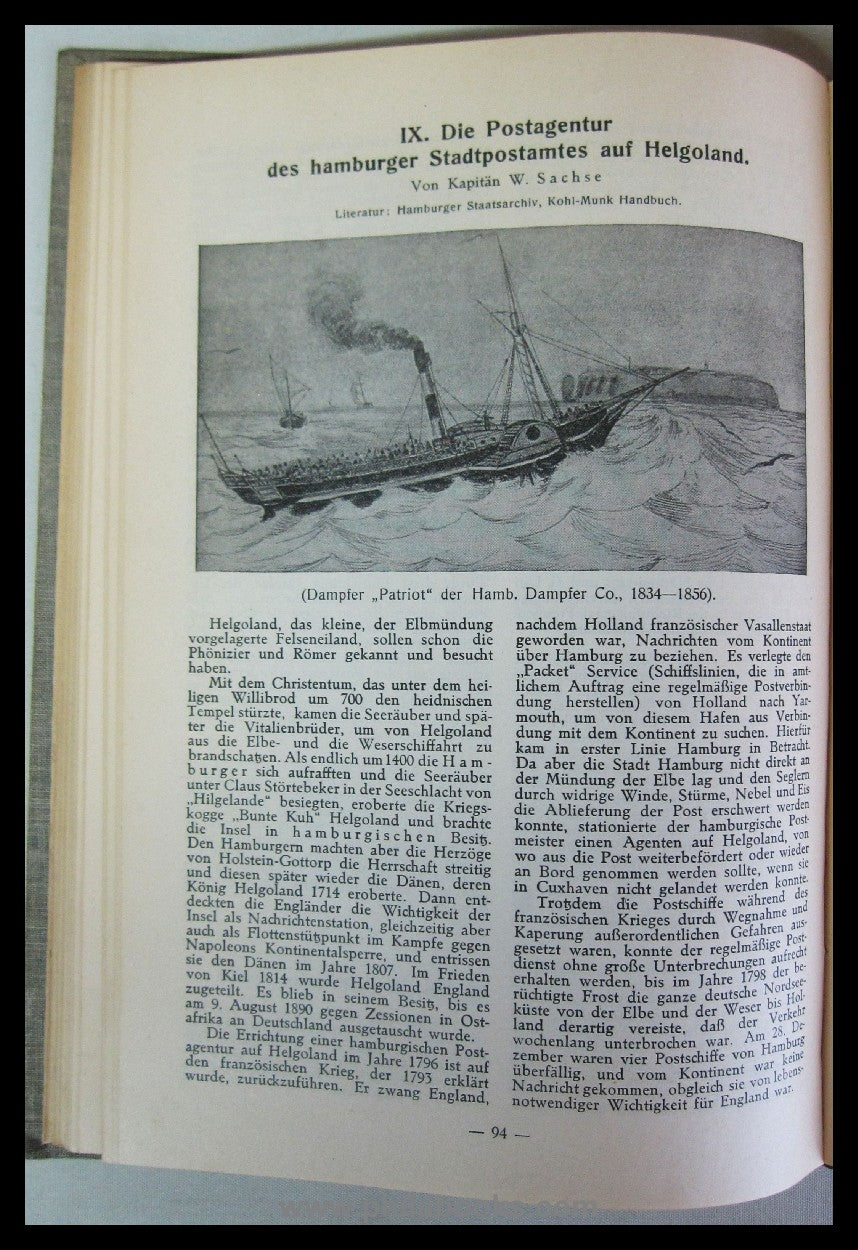 Association for Stamp Studies in Hamburg from 1885, Hamburg, its po...