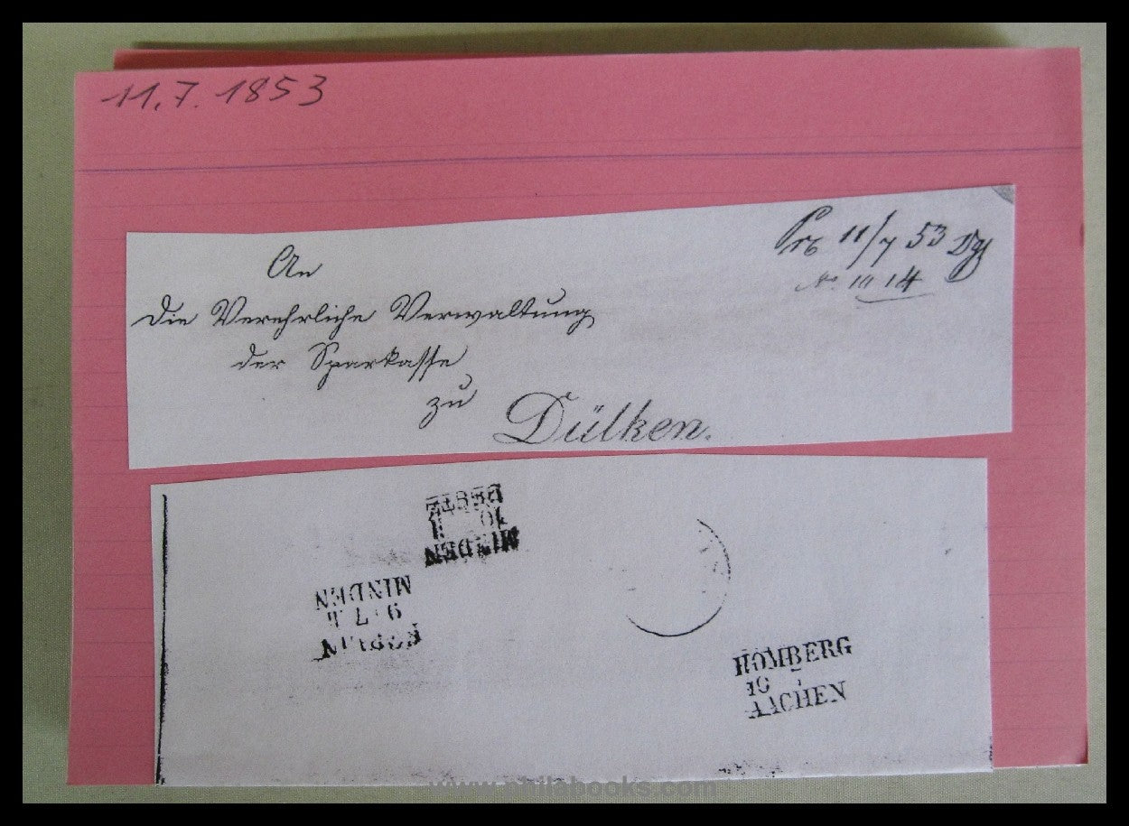 Old Germany railway post, here a registry on 350 index cards...