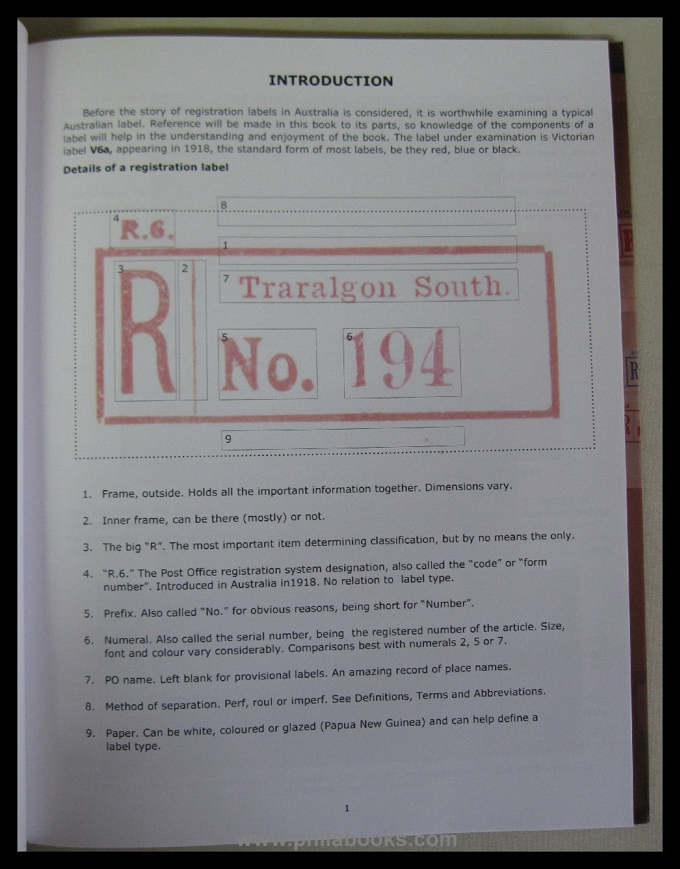 Burt, K.J., Post Office Registration Labels of Australia and its t ...