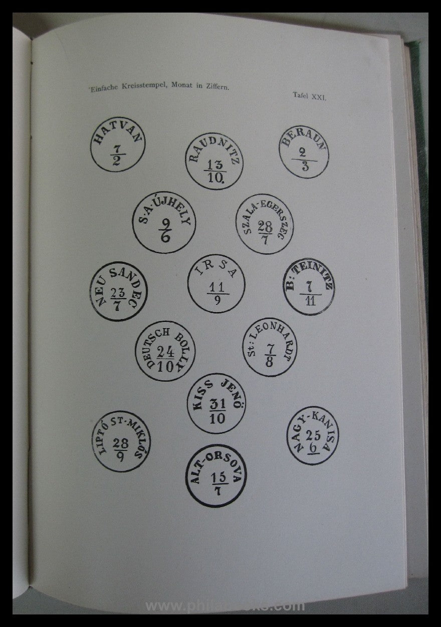 Kropf, H., Die Abstempelungen der Marken von Oesterreich-Ungarn un ...