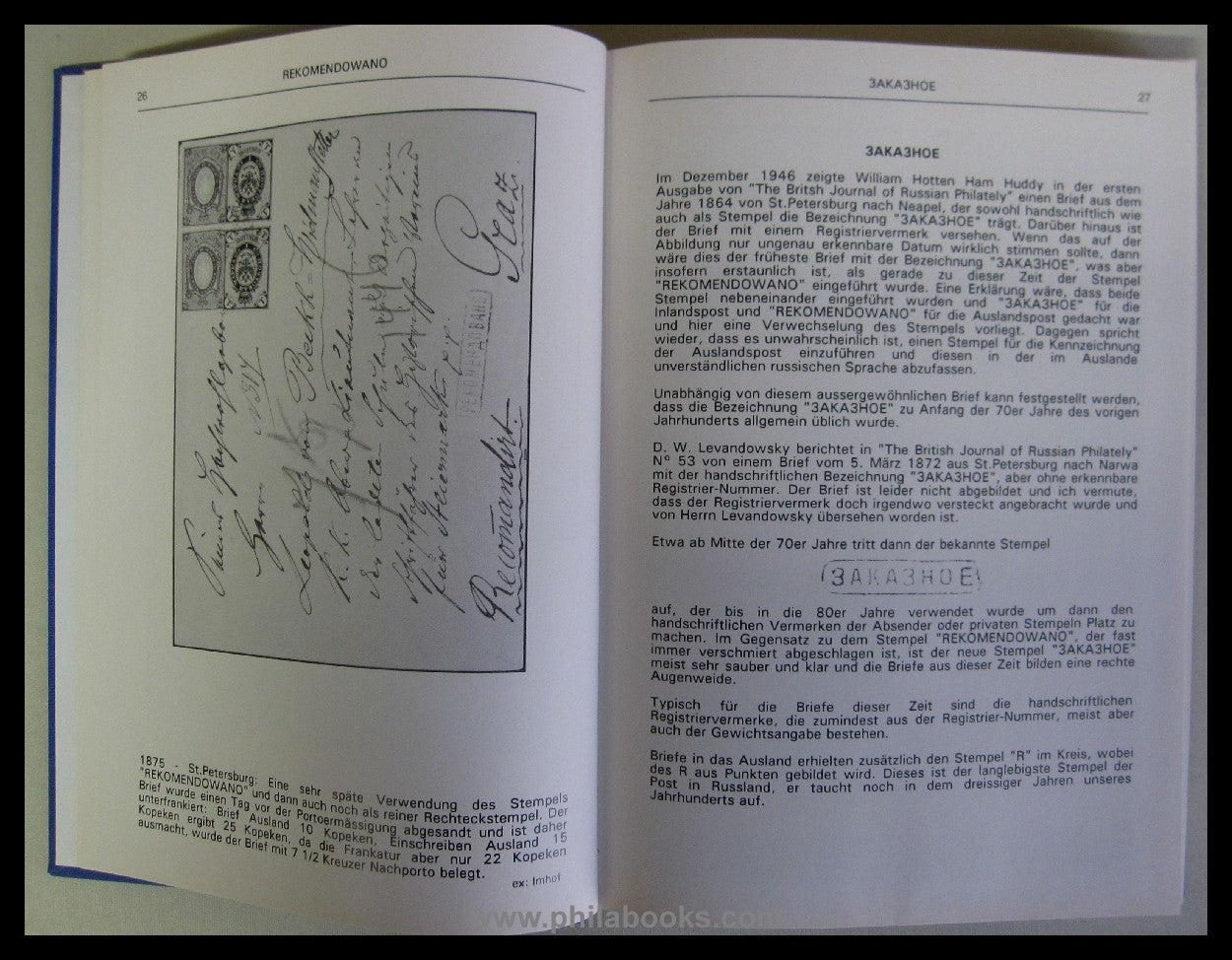 Hofmann, v. H., 3AKA3HOE - Recommandirt, Die eingeschriebenen Post ...