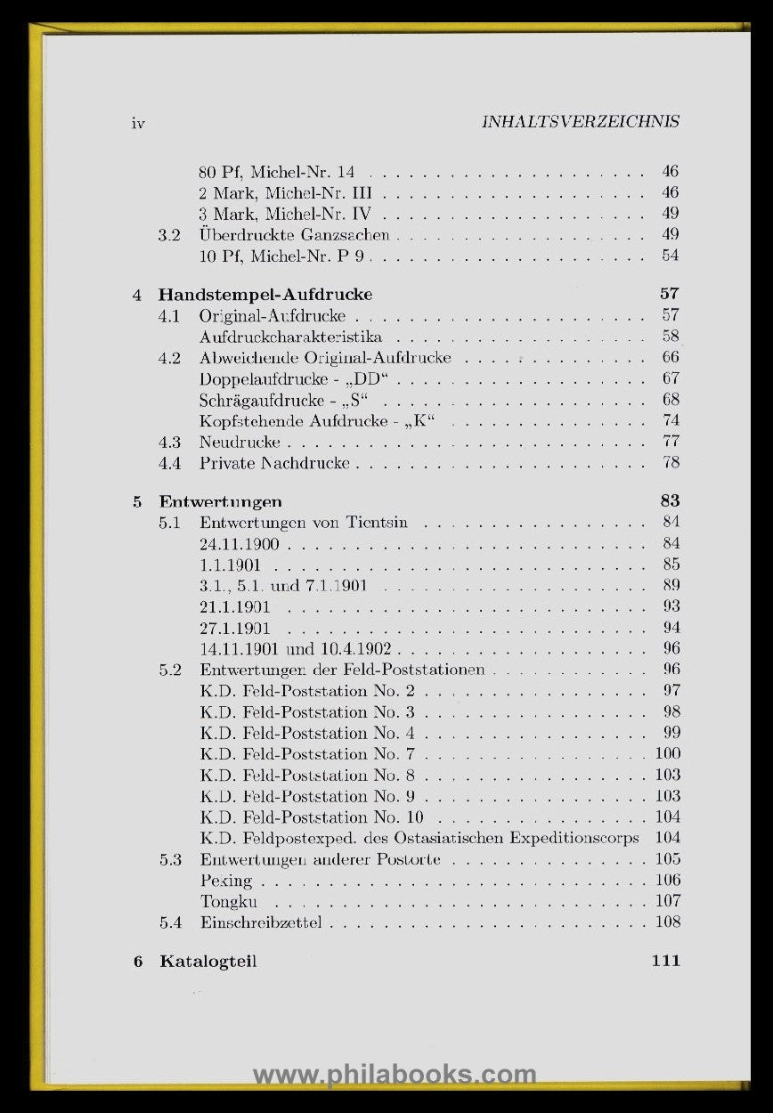 Jäschke-Lantelme, Die Handstempelaufdrucke von Tientsin, Deutsche ...
