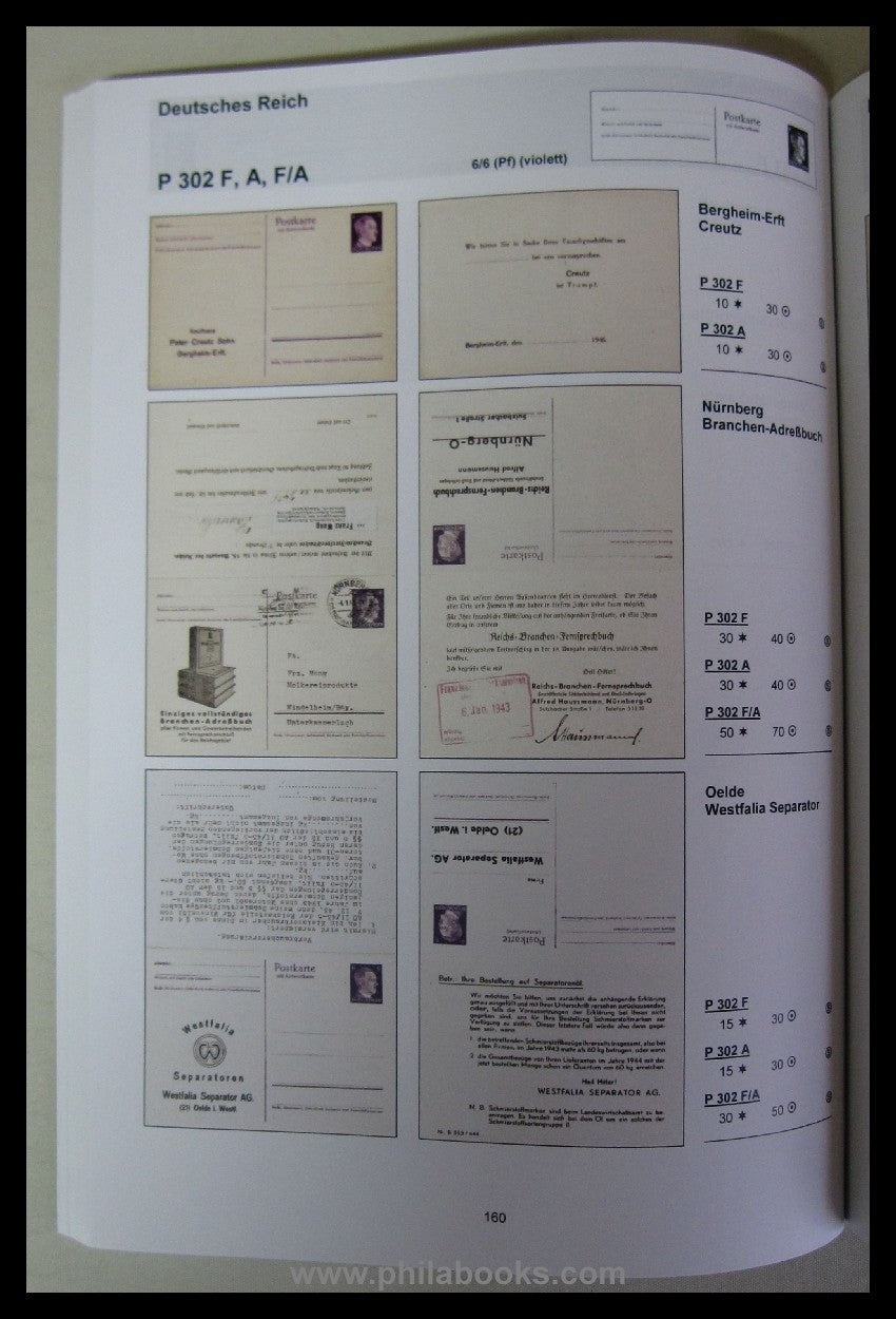 Hampe, H., Official postal stationery with private additions German Re...