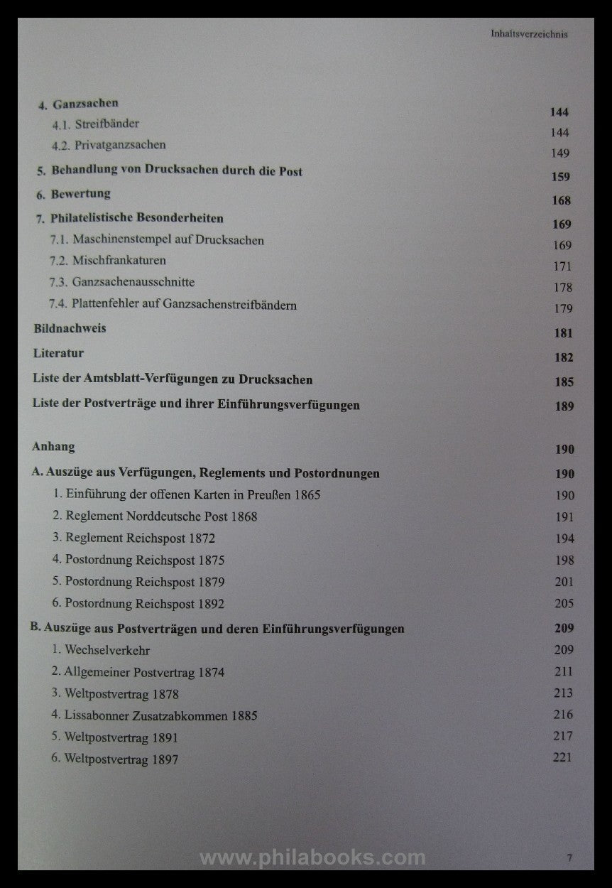 Hansen, R., printed matter from the North German postal area and the R...