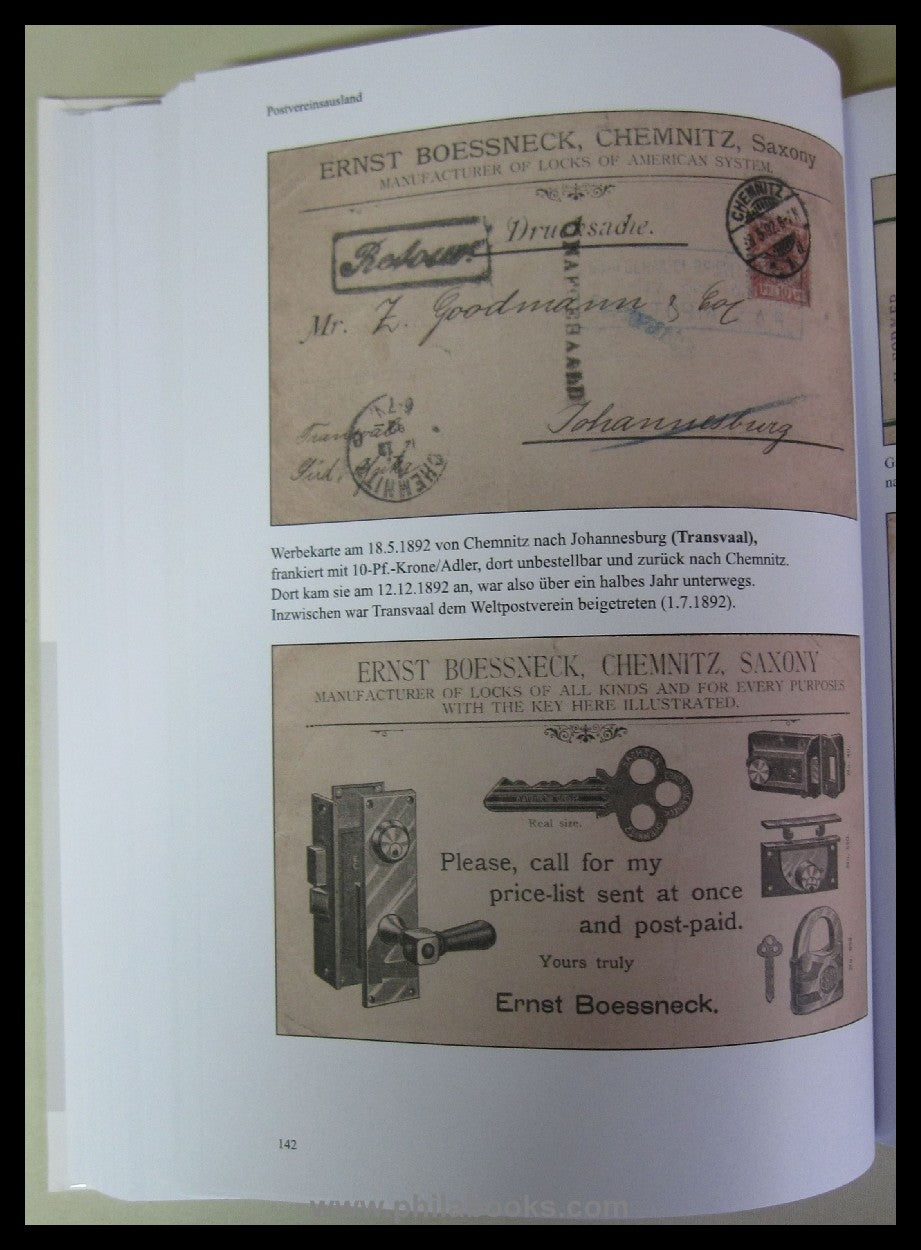 Hansen, R., printed matter from the North German postal area and the R...