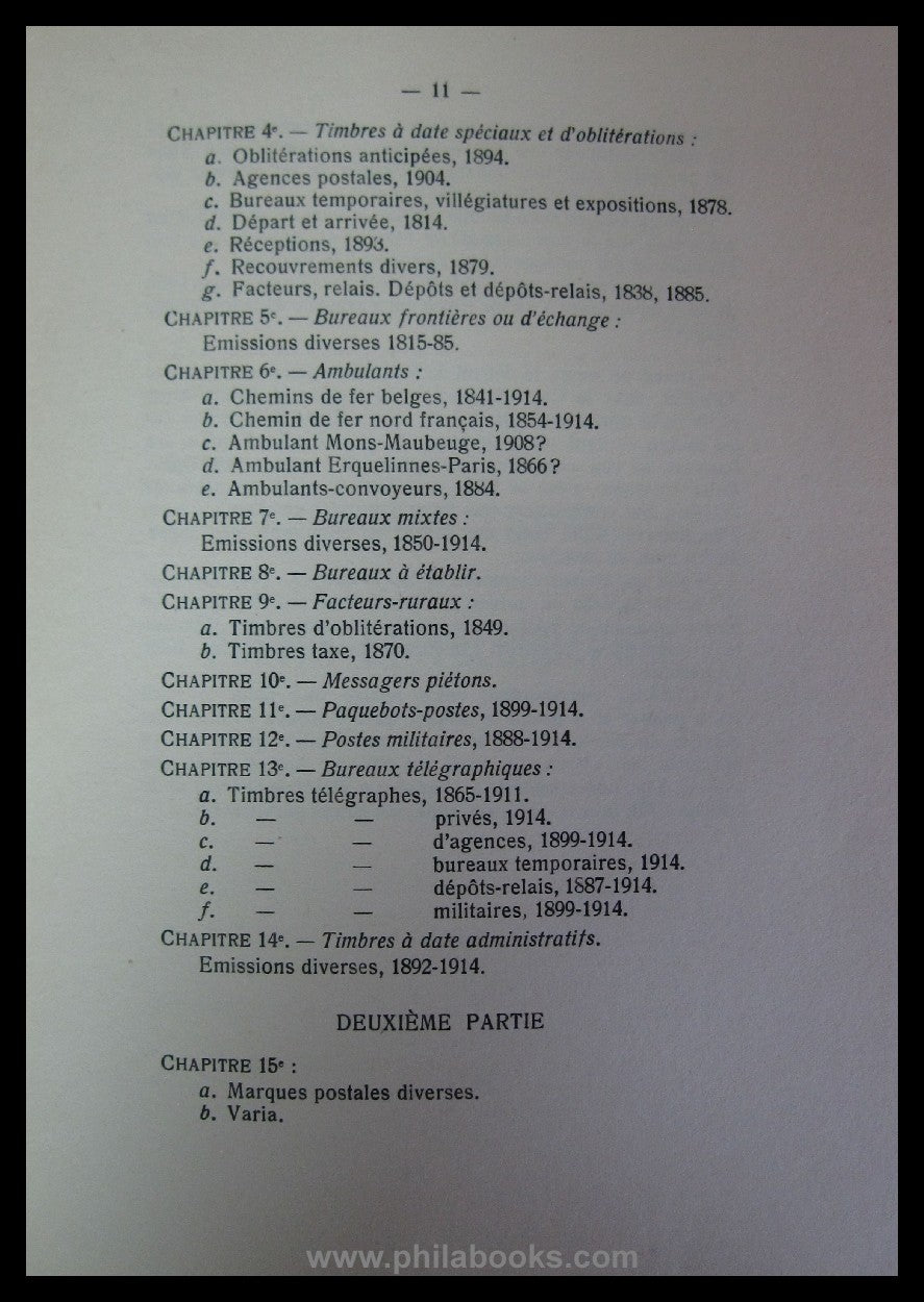 Hanciau, L., La Poste Belge et ses Miscellaneous Marques Postales 1814- ...